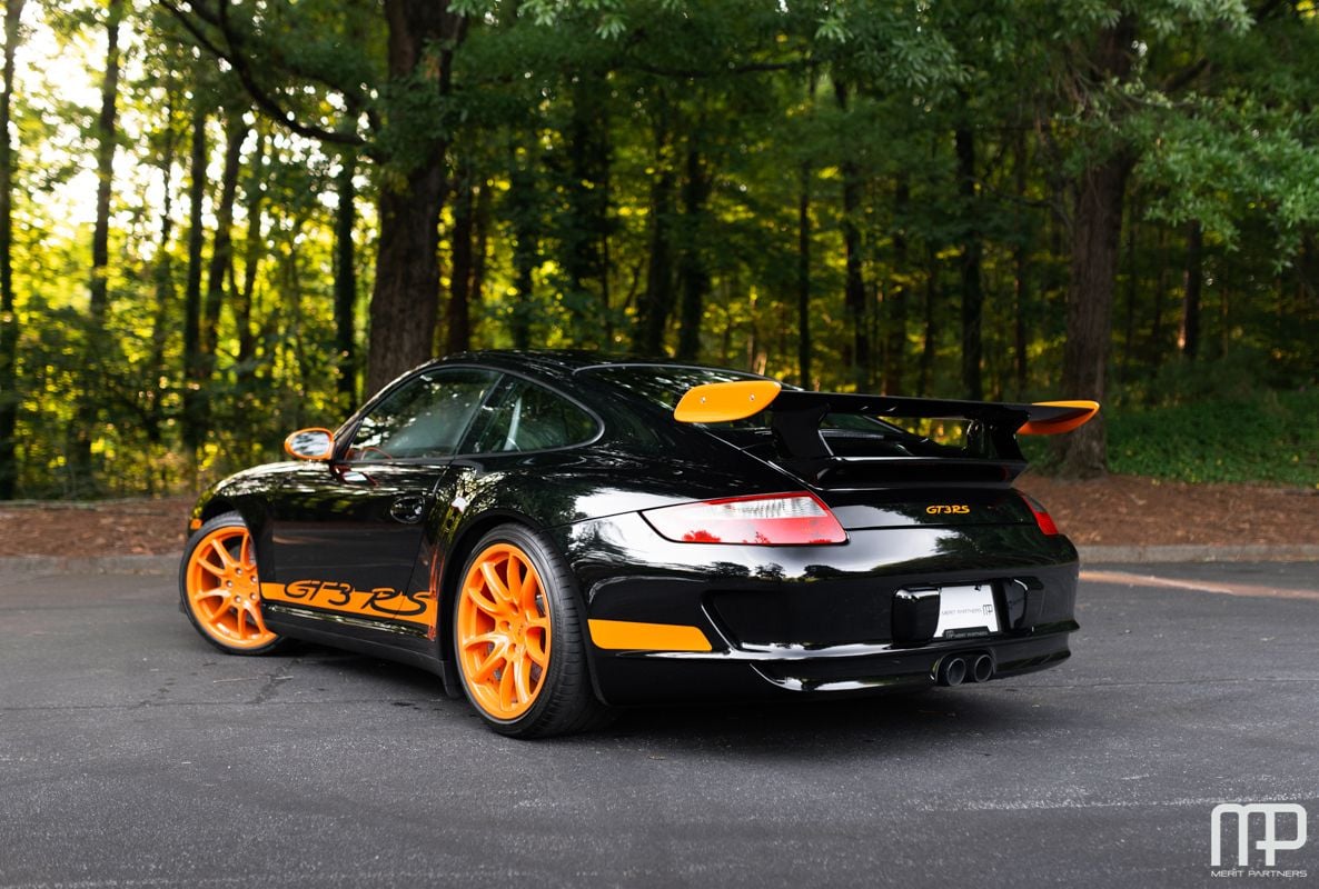 2008 Porsche 911 - Black/Orange 2008 GT3 RS - Used - VIN WP0AC29918S792250 - 11,590 Miles - 6 cyl - 2WD - Manual - Coupe - Black - Atlanta, GA 30360, United States