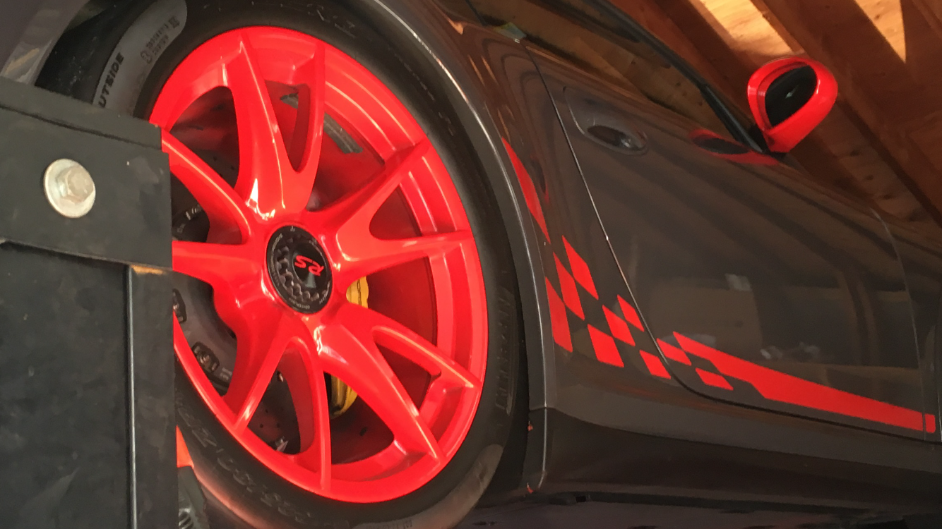 Wheels and Tires/Axles - GT3 RS Wheels . 2010-2011. Red. 997.2 set of 4 - Used - 2010 to 2011 Porsche GT3 - Glen Rock, NJ 07452, United States