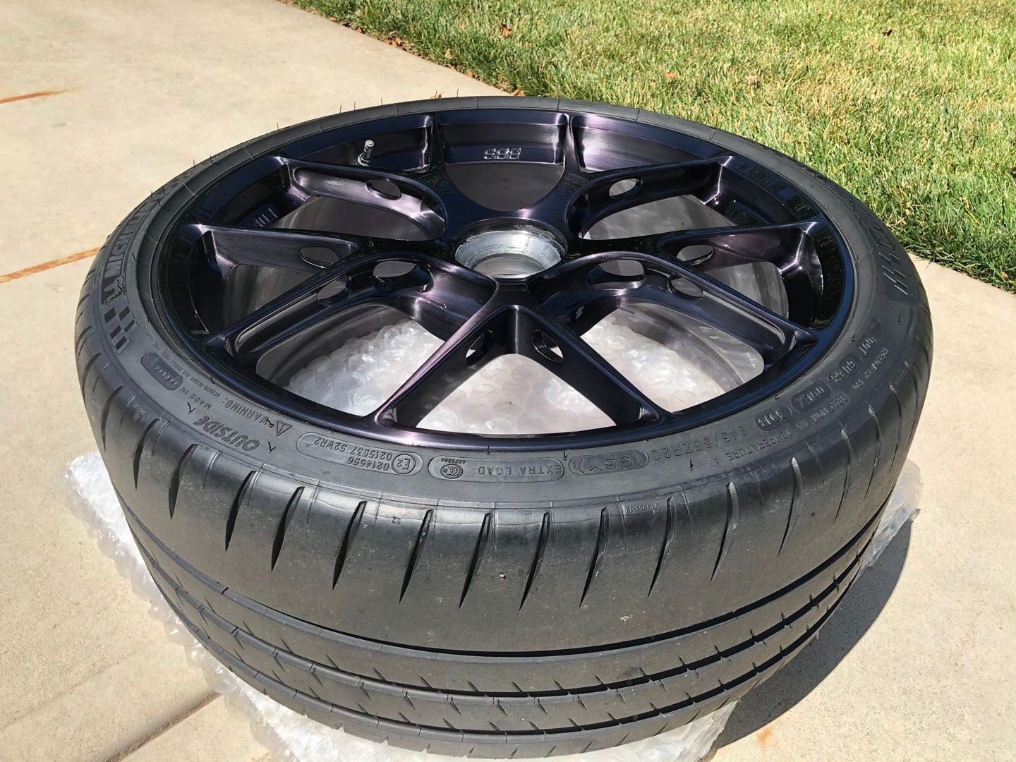 Wheels and Tires/Axles - Porsche BBS FI-R Wheels 20x9 ET52 & 20x12 ET44 Center Lock Custom Brushed Finish - Used - 2013 to 2019 Porsche 911 - Lees Summit, MO 64064, United States