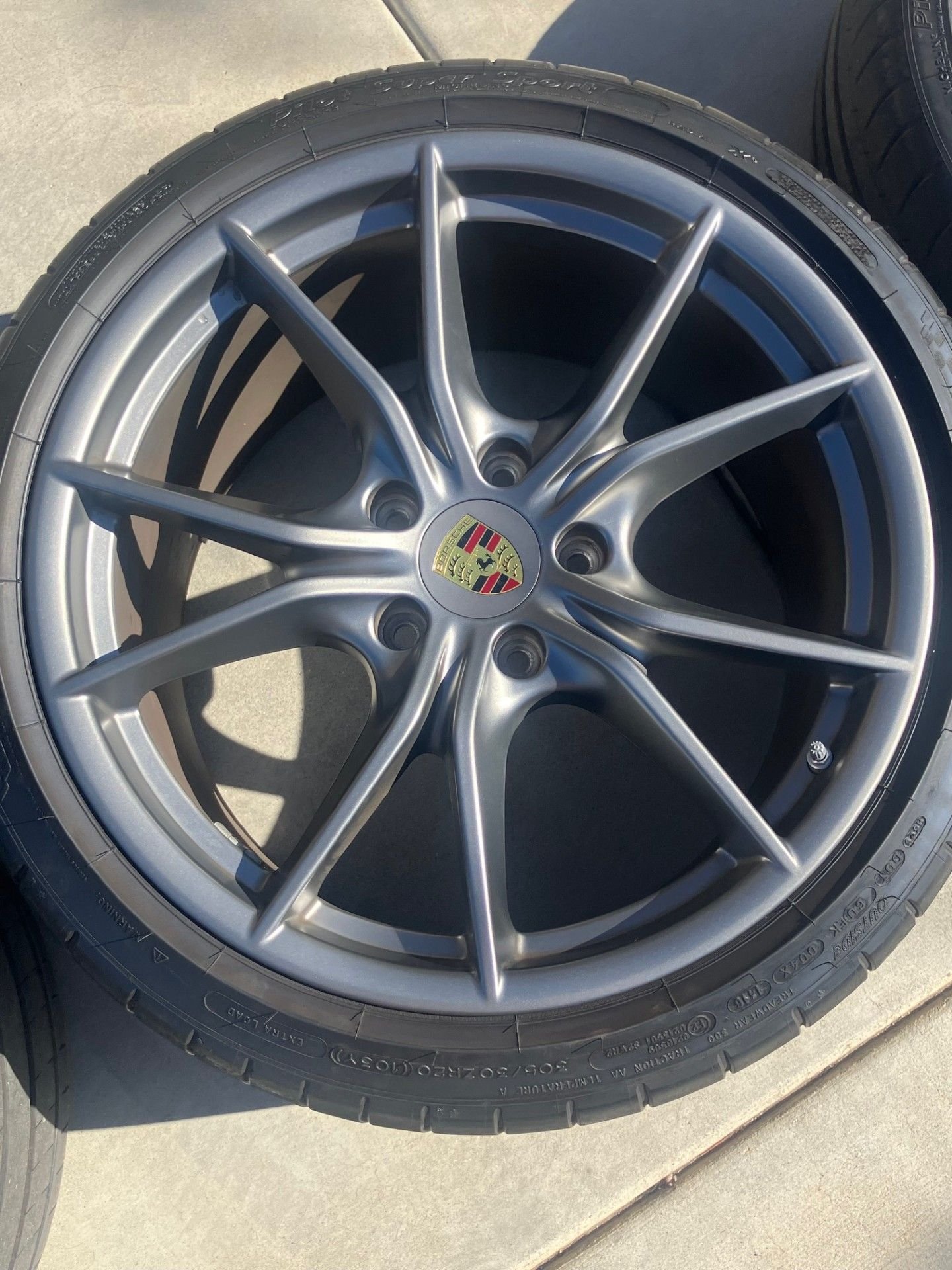 Wheels and Tires/Axles - *** Carrera S OEM wheels for 991.2 - Platinum Satin *** - Used - -1 to 2027  All Models - Ramona, CA 92065, United States