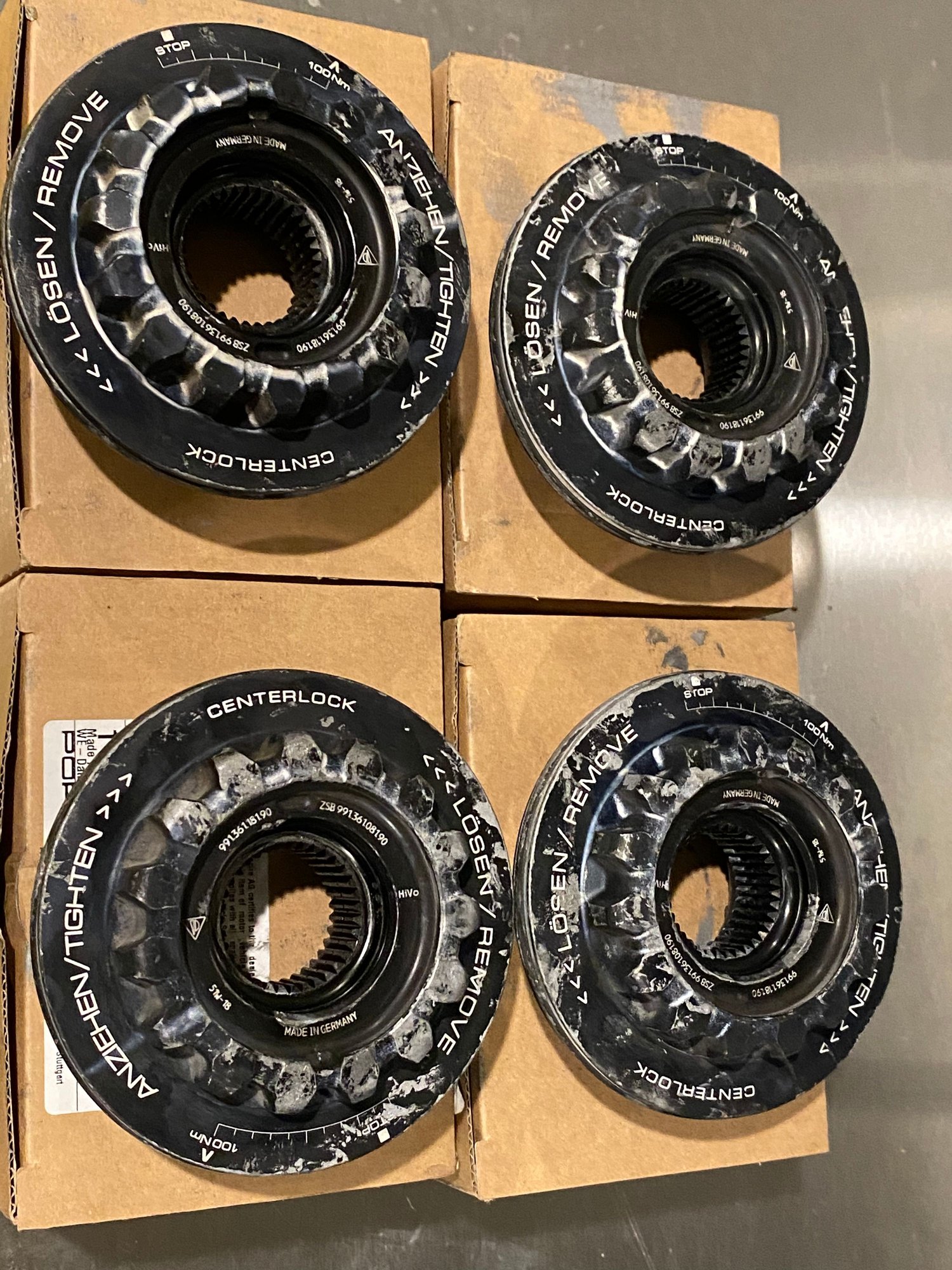 OEM 991GT3/GT3RS, 2RS, GTS Center Lock Nut Set Rennlist Porsche