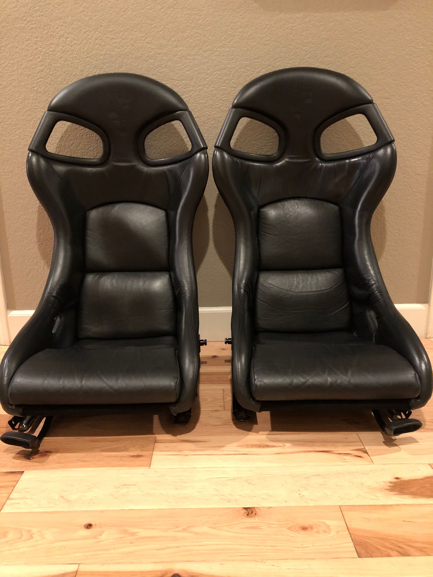 Interior/Upholstery - Recaro GT3 Black Leather Bucket Seats - Used - Livermore, CA 94550, United States