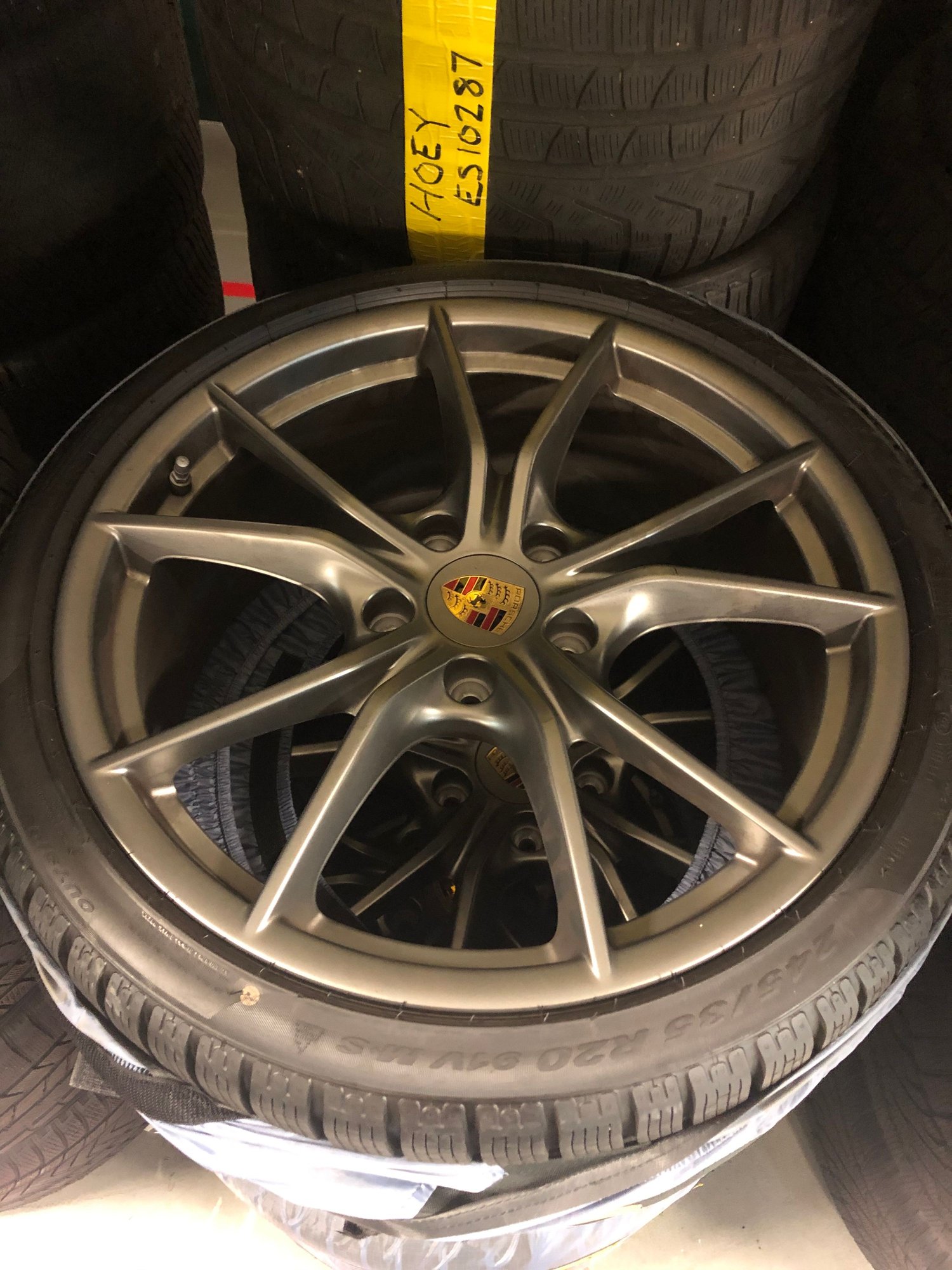 Wheels and Tires/Axles - 991 Narrow Body WINTER WHEEL SET (TEQUIPMENT) 20" Platinum Satin w/ Pirelli Sottozero - Used - 2013 to 2019 Porsche 911 - Newtown Square, PA 19073, United States