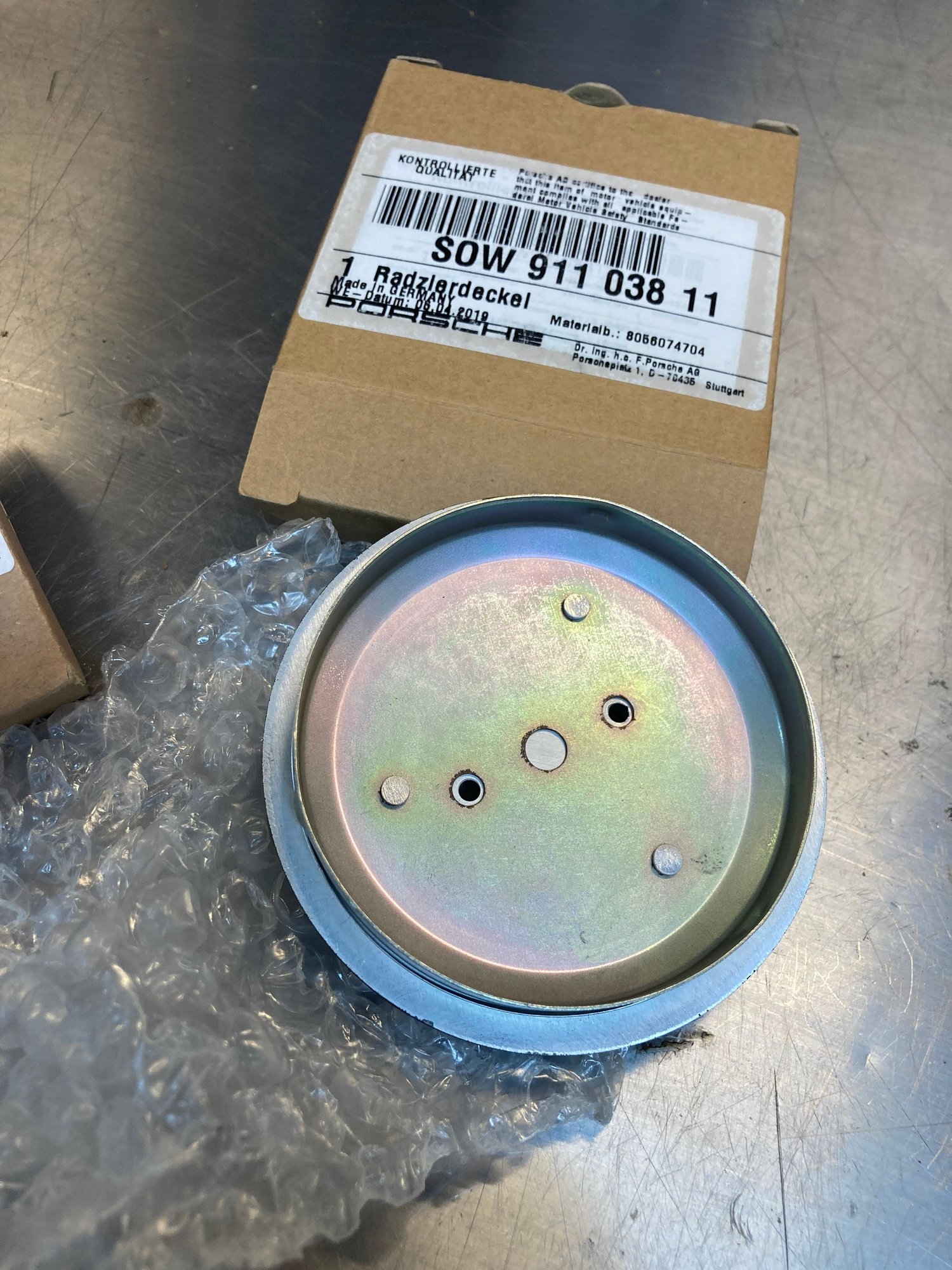 Wheels and Tires/Axles - OEM Porsche Black Fuchs Wheel Centers, Set of 4 - New - -1 to 2025  All Models - Santa Rosa Beach, FL 32459, United States