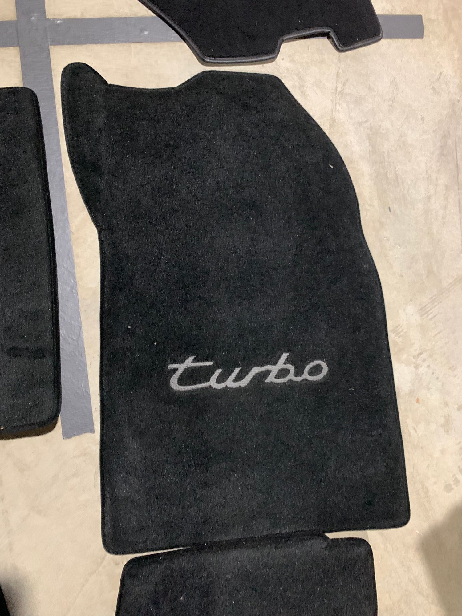 Interior/Upholstery - Lloyd Embroidered “Turbo” mats for 993 Turbo..6 pcs NOS - New - 1996 to 1997 Porsche 911 - Spotswood, NJ 08884, United States