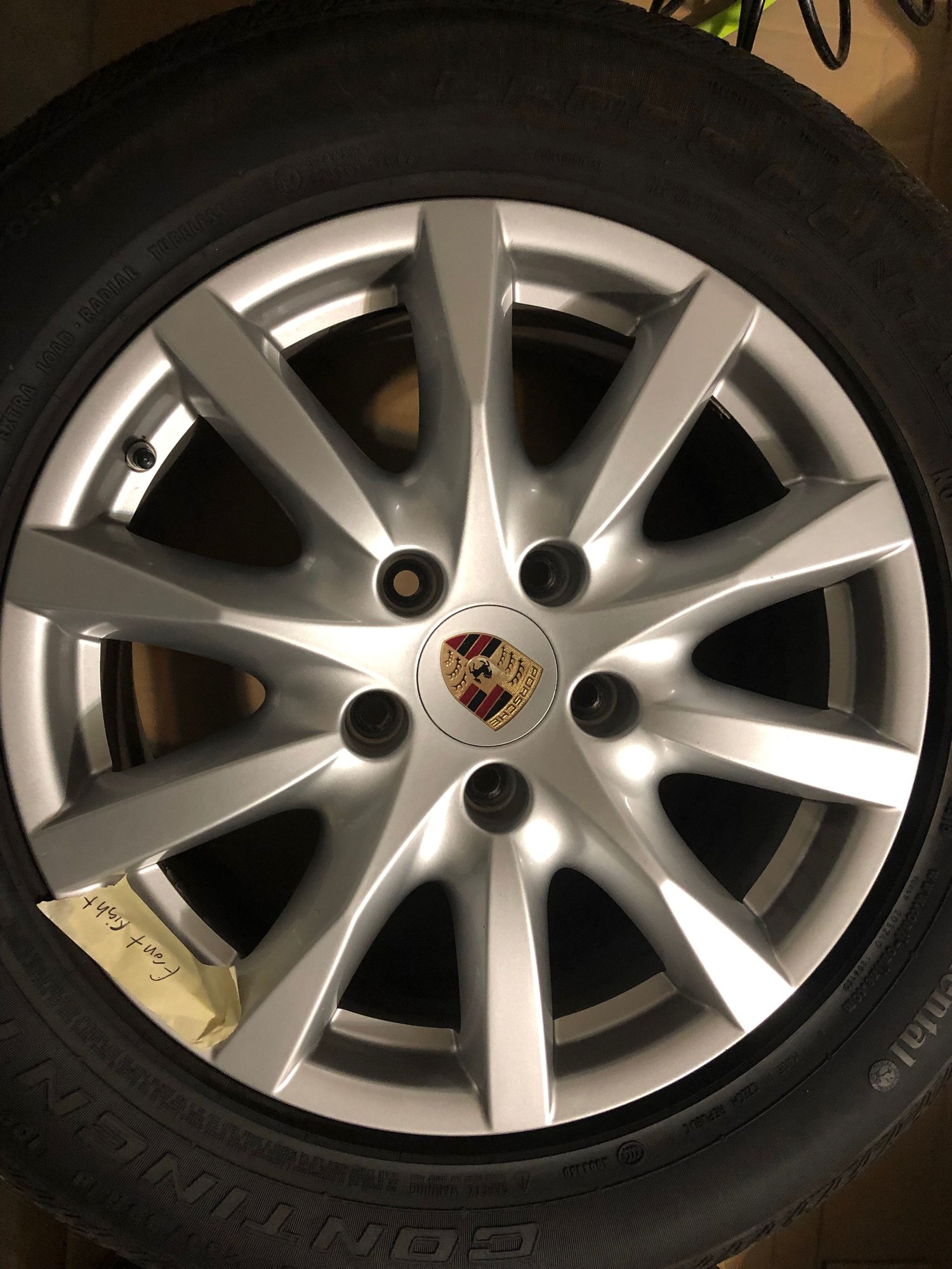 Wheels and Tires/Axles - Porsche Cayenne OEM 18" Wheels and 255/55 R18 CrossContact LX Sport Tires - Used - 2011 to 2019 Porsche Cayenne - Reston, VA 20190, United States