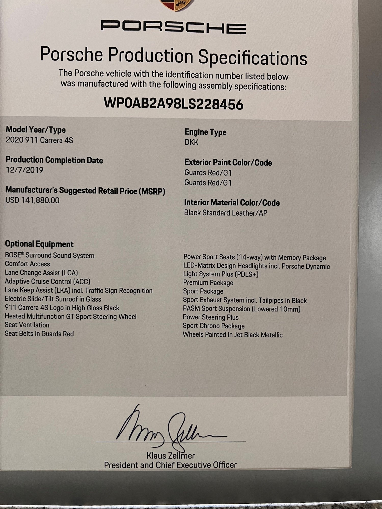 2020 Porsche 911 - Gorgeous 2020 Guards Red C4S - Used - VIN WP0AB2A98LS228456 - 14,900 Miles - 6 cyl - AWD - Automatic - Coupe - Red - Springfield, OH 45504, United States