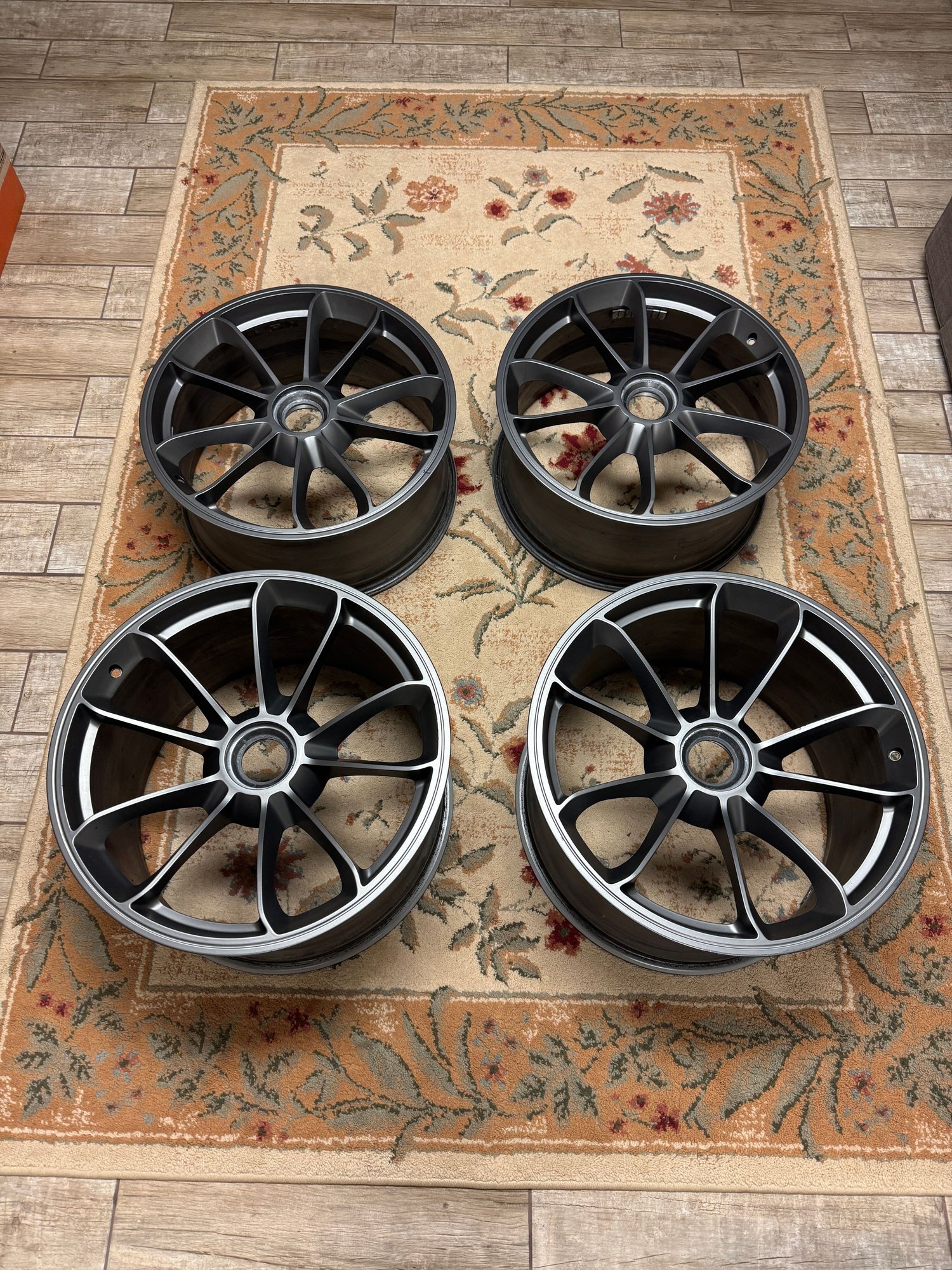 Wheels and Tires/Axles - 991 GT3 Satin Platinum OEM Wheels 20X12 20X9 - Used - -1 to 2027  All Models - Burke, VA 22015, United States