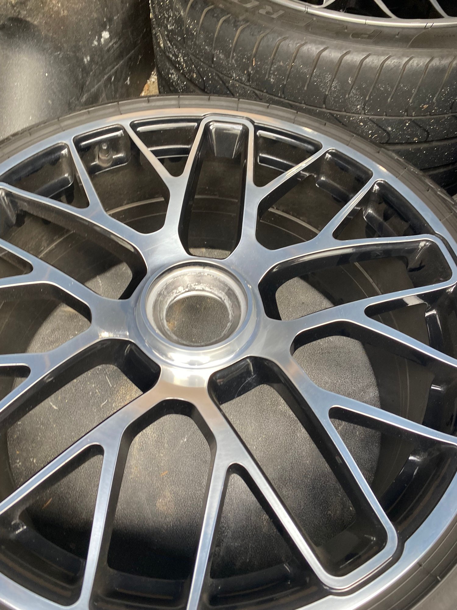 Wheels and Tires/Axles - 2015 turbo S stock wheels center hub, great shape with P Zero tires. - Used - 0  All Models - Mt Pleasant, SC 29466, United States