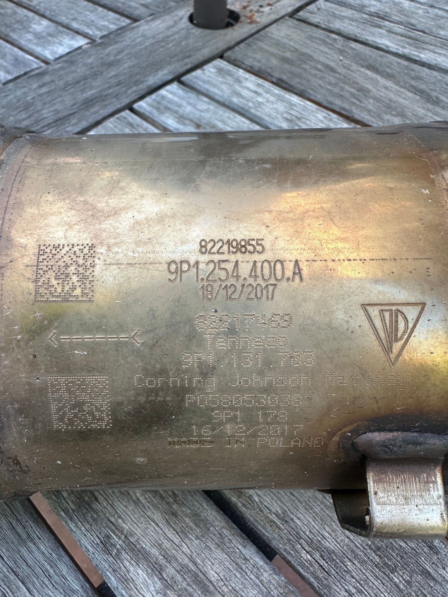 Engine - Exhaust - Porsche 911 991.2 OEM PSE Catalytic Converter 9P1.254.400.A LHS - Used - 2017 to 2019 Porsche 911 - Hercules, CA 94547, United States