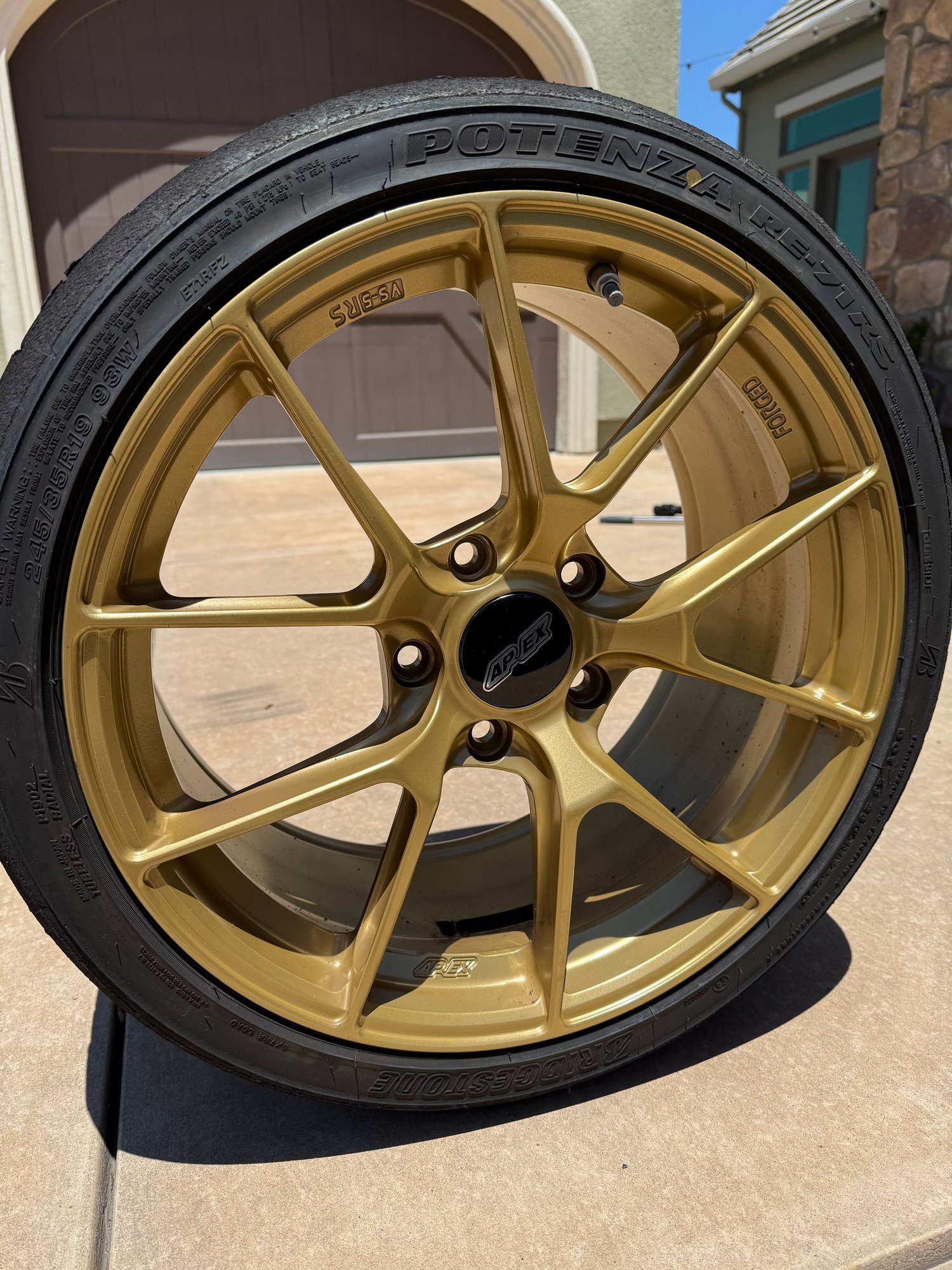 Wheels and Tires/Axles - 19” Apex VS-5RS 5-lug - 718 fitment (including GT4/Spyder) - Bridgestone RE-71RS - Used - All Years  All Models - San Francisco, CA 94111, United States