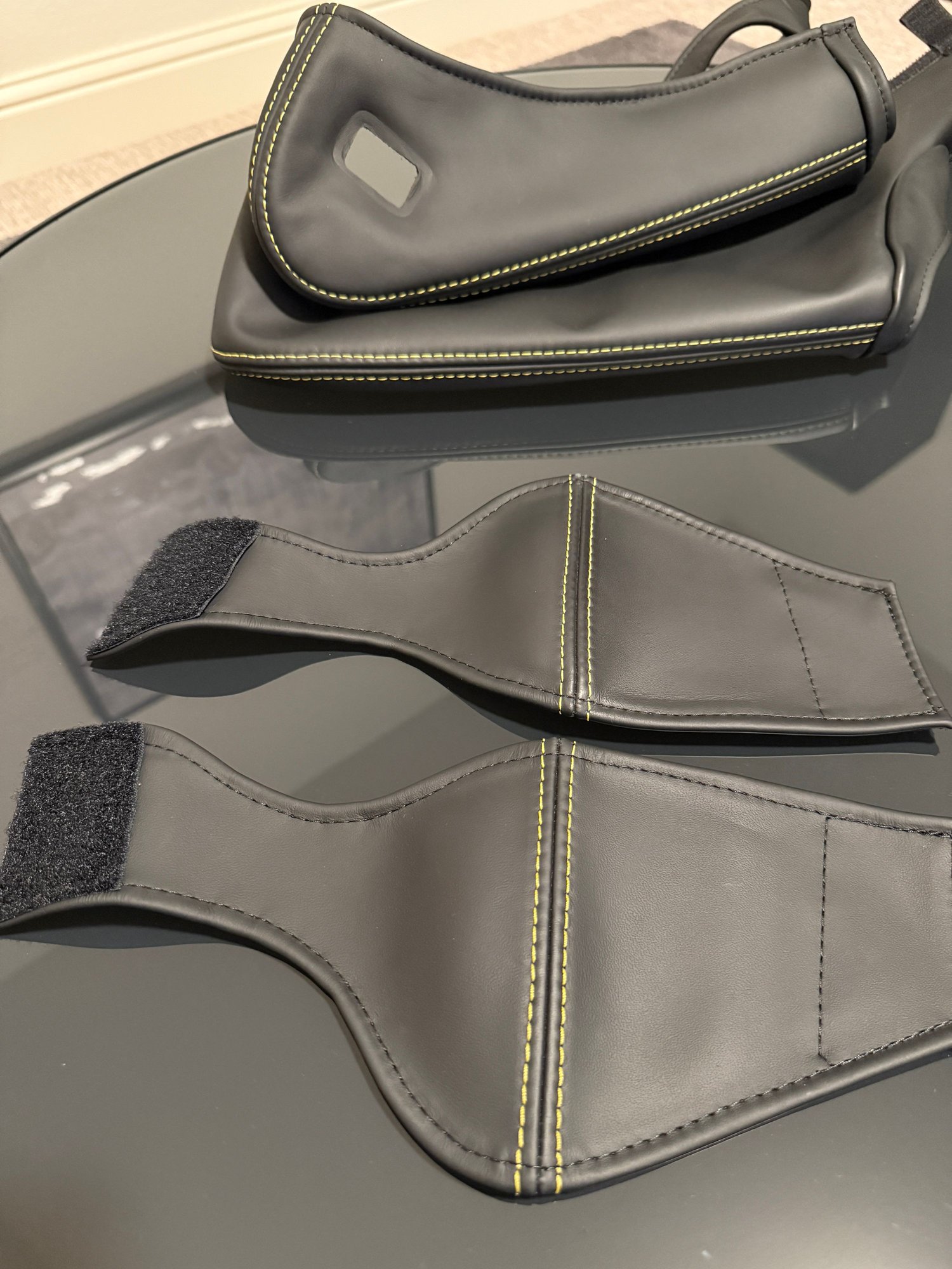 Interior/Upholstery - EdGuard Bolster Covers with Yellow Stitching for Lightweight Bucket Seats (LWBS) - Used - 2014 to 2026 Porsche 911 - 2020 to 2026 Porsche 718 - Fremont, CA 94539, United States