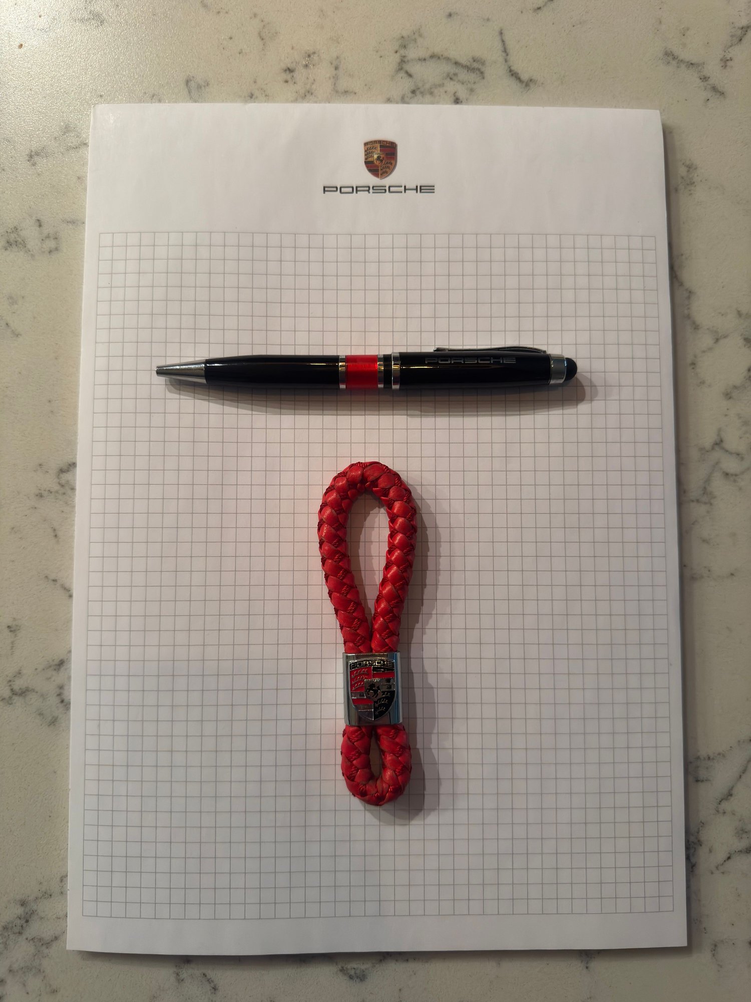 Accessories - New Porsche Notepad with Porsche Pen and KeyChain. - New - All Years  All Models - Marlton, NJ 08053, United States