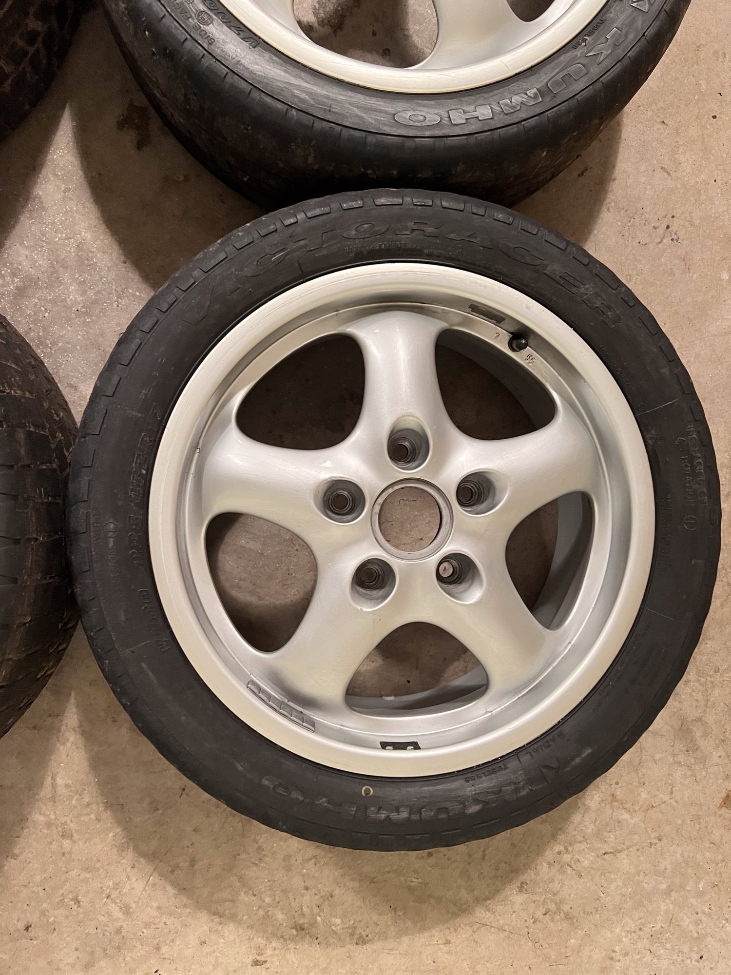 Wheels and Tires/Axles - Set of 7"X17" and 9"X17" ET55 Porsche Cup2 wheels with Kumho Victoracer V700 Tires - Used - 1995 to 1998 Porsche 911 - All Years Porsche 944 - Bolingbrook, IL 60490, United States