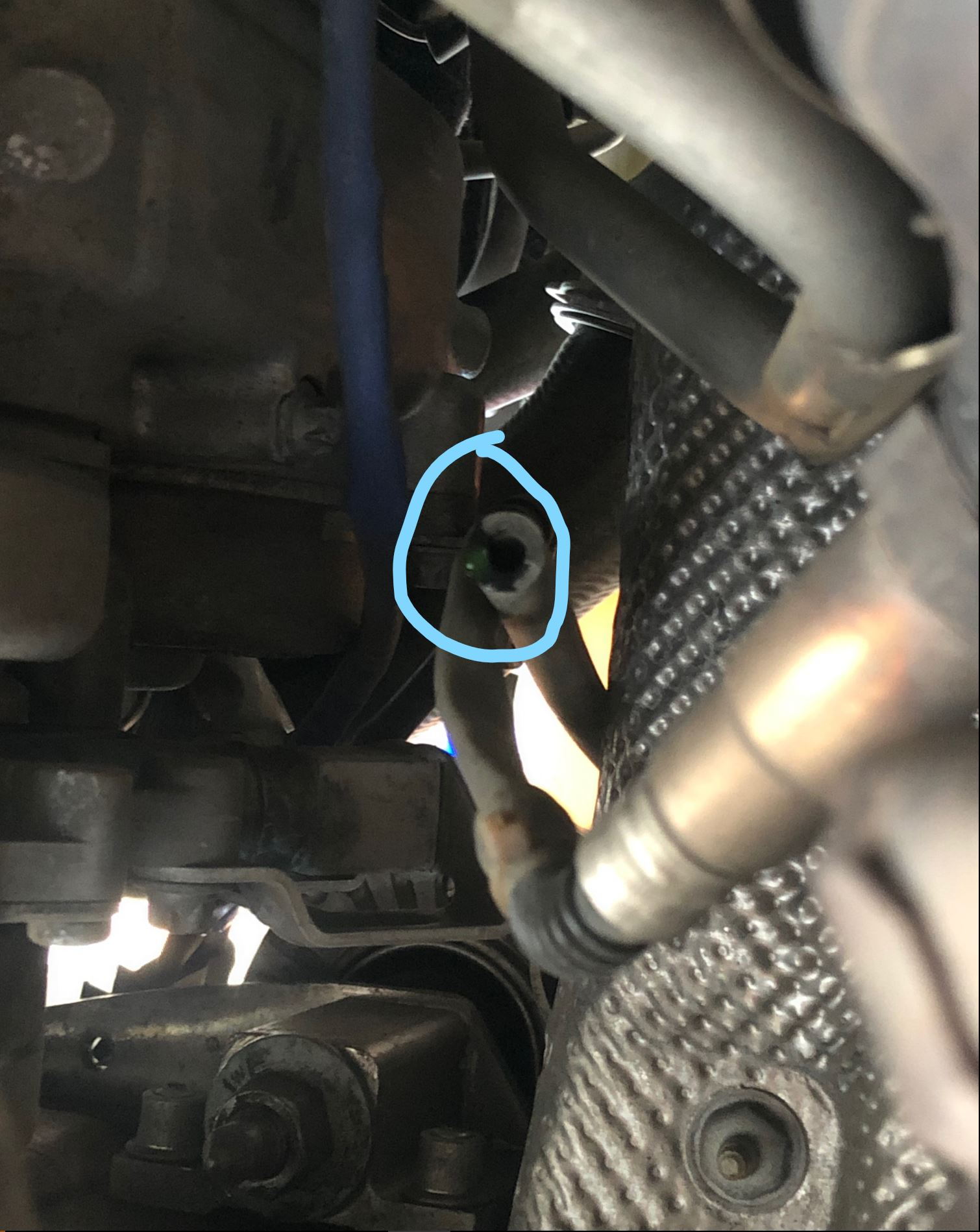 Coolant leaking from small pipe, is this coolant overflow pipe