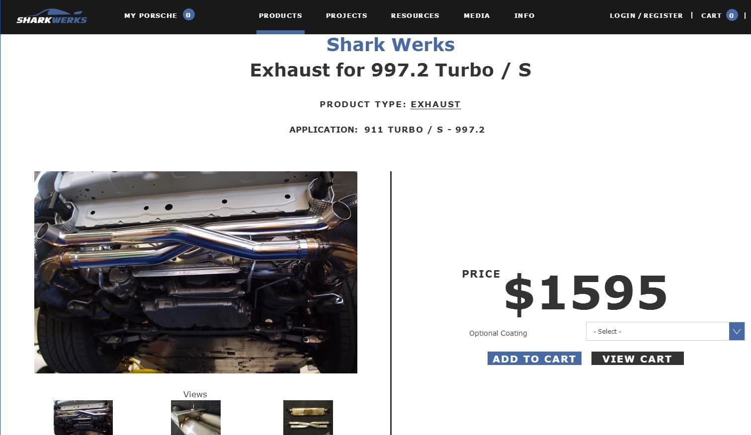 Engine - Exhaust - Shark Werks X-Pipe for 997.2 Turbo / S - Used - 0  All Models - Columbus, OH 43215, United States