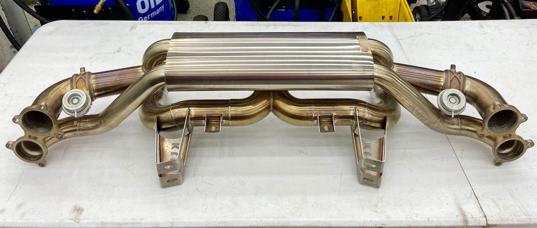 Engine - Exhaust - Kline Inconel Muffler and SS OAP for 718 GT4/Spyder/4.0 GTS - Used - All Years  All Models - Jersey City, NJ 07302, United States