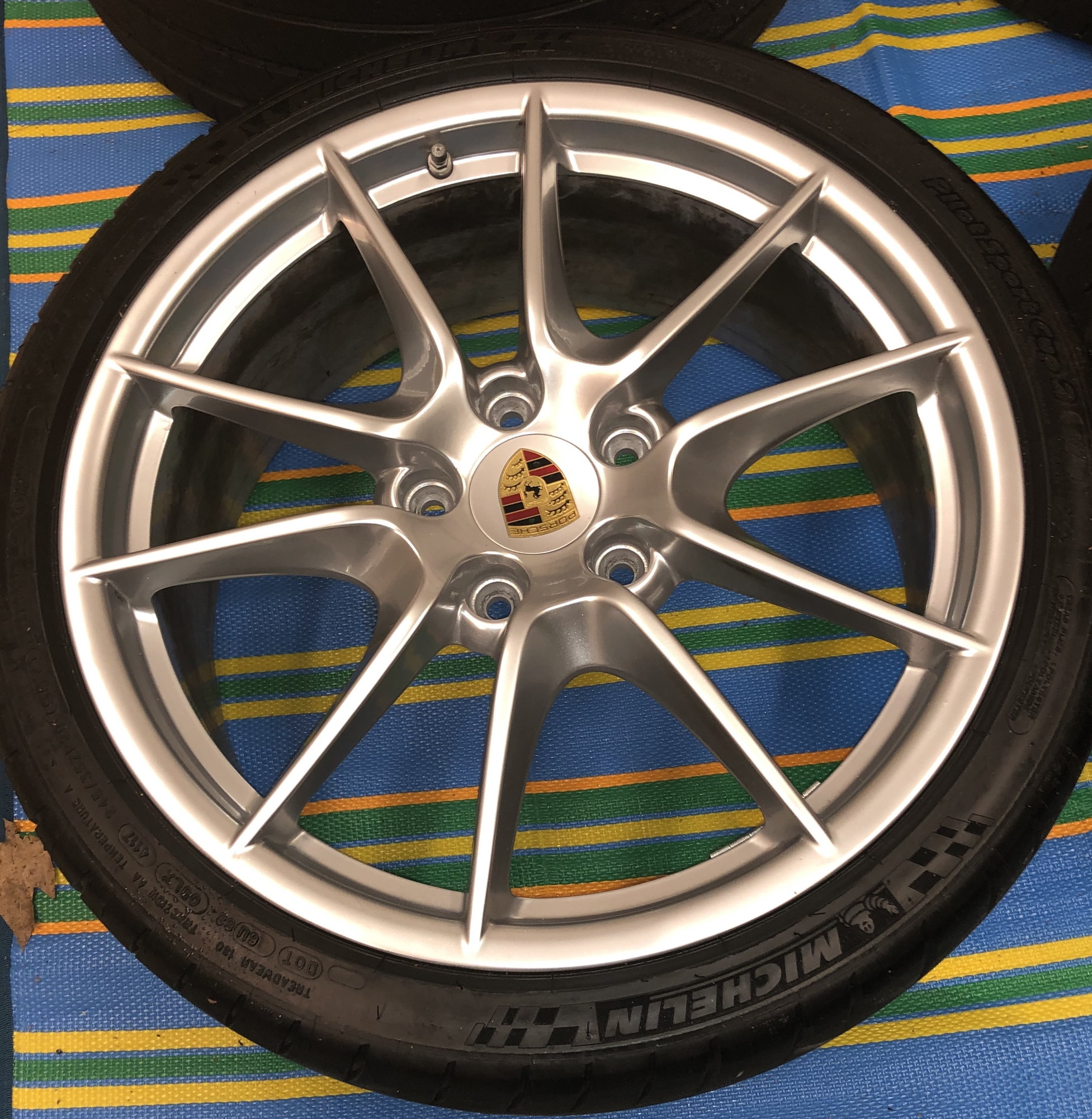 Wheels and Tires/Axles - Porsche 911 991 OEM Carrera S Wheel Tire Set 20" Michelin Pilot Sport Cup 2 N1 - Used - 2012 to 2019 Porsche 911 - Weston, MA 02481, United States