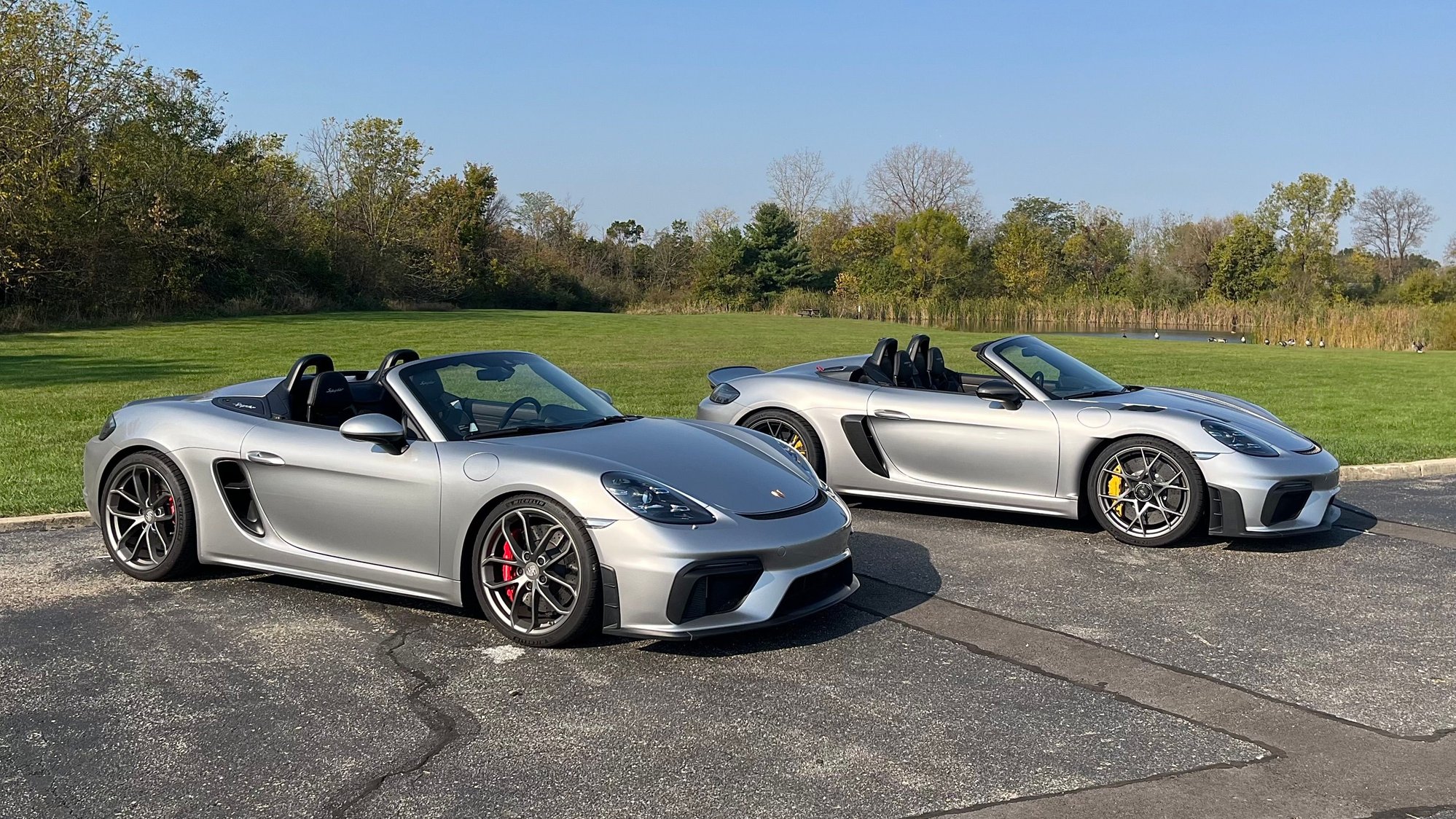 2022 Porsche 718 - 2022 718 Spyder 6MT with Buckets, PDLS+, Leather, Bose, Full PPF, One Owner... - Used - VIN WPOCC2A83NS233559 - 11,477 Miles - 6 cyl - 2WD - Manual - Convertible - Silver - Springboro, OH 45066, United States