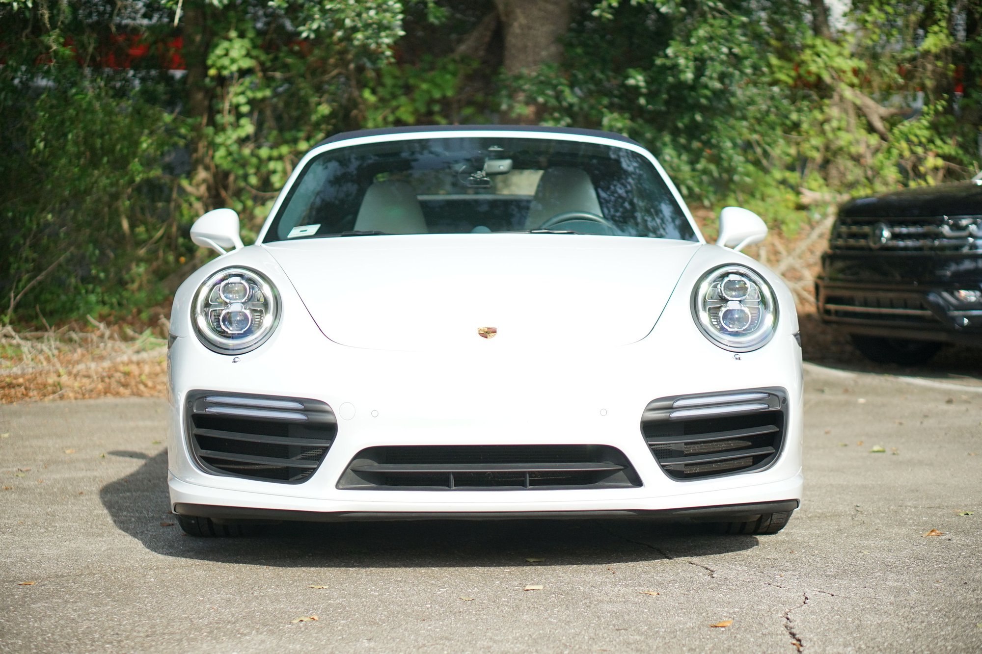 2017 911 Turbo Cab - White on Chalk/Graphite Blue, perfect condition