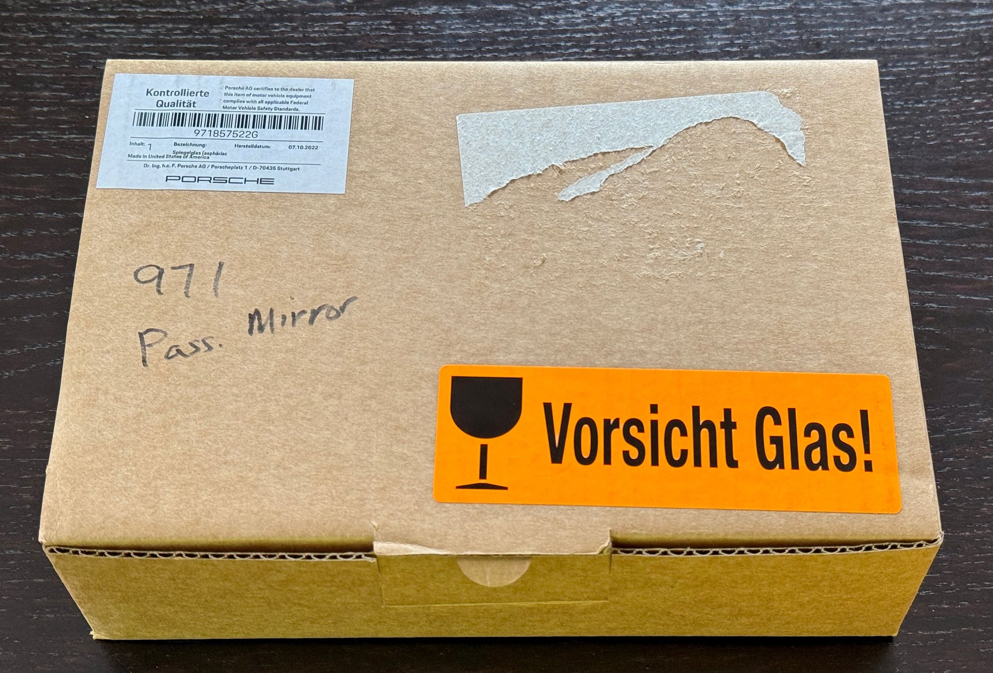 Exterior Body Parts - Aspheric (wide angle) mirrors for panamera 971, heat and auto dim - Used - 2017 to 2024 Porsche Panamera - Mettawa, IL 60045, United States