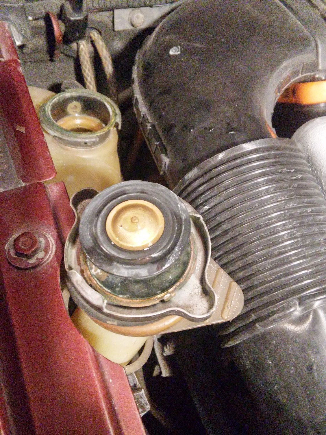 I dont think that was chocolate milk in the coolant reservoir