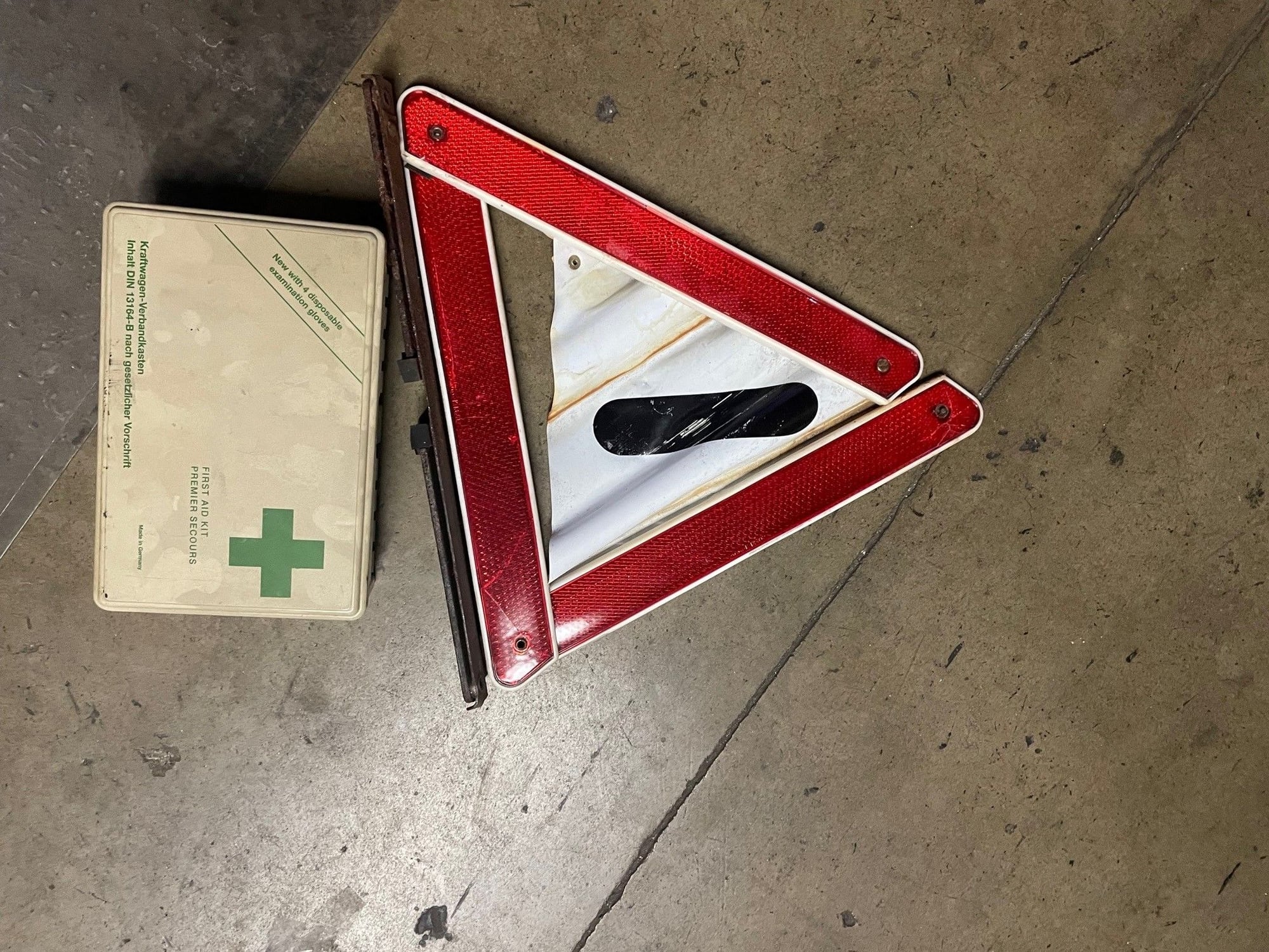Vintage Warndreieck Warning Safety Triangle Auto Road Hazard Made in  Germany