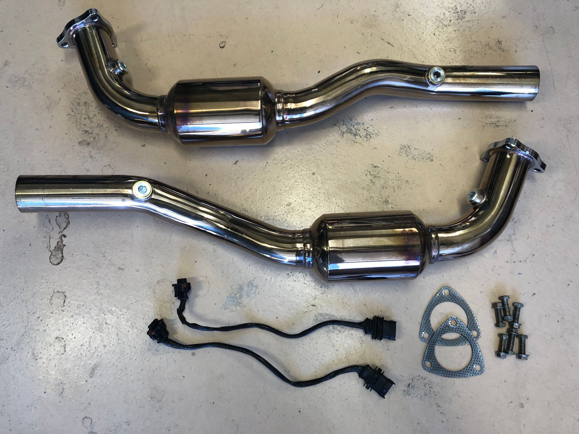Engine - Exhaust - 997.1 - 200 Cell Crossover Cats from Topgear - Design Tek - nearly new - Used - 2005 to 2008 Porsche 911 - Rancho Santa Margarita, CA 92688, United States