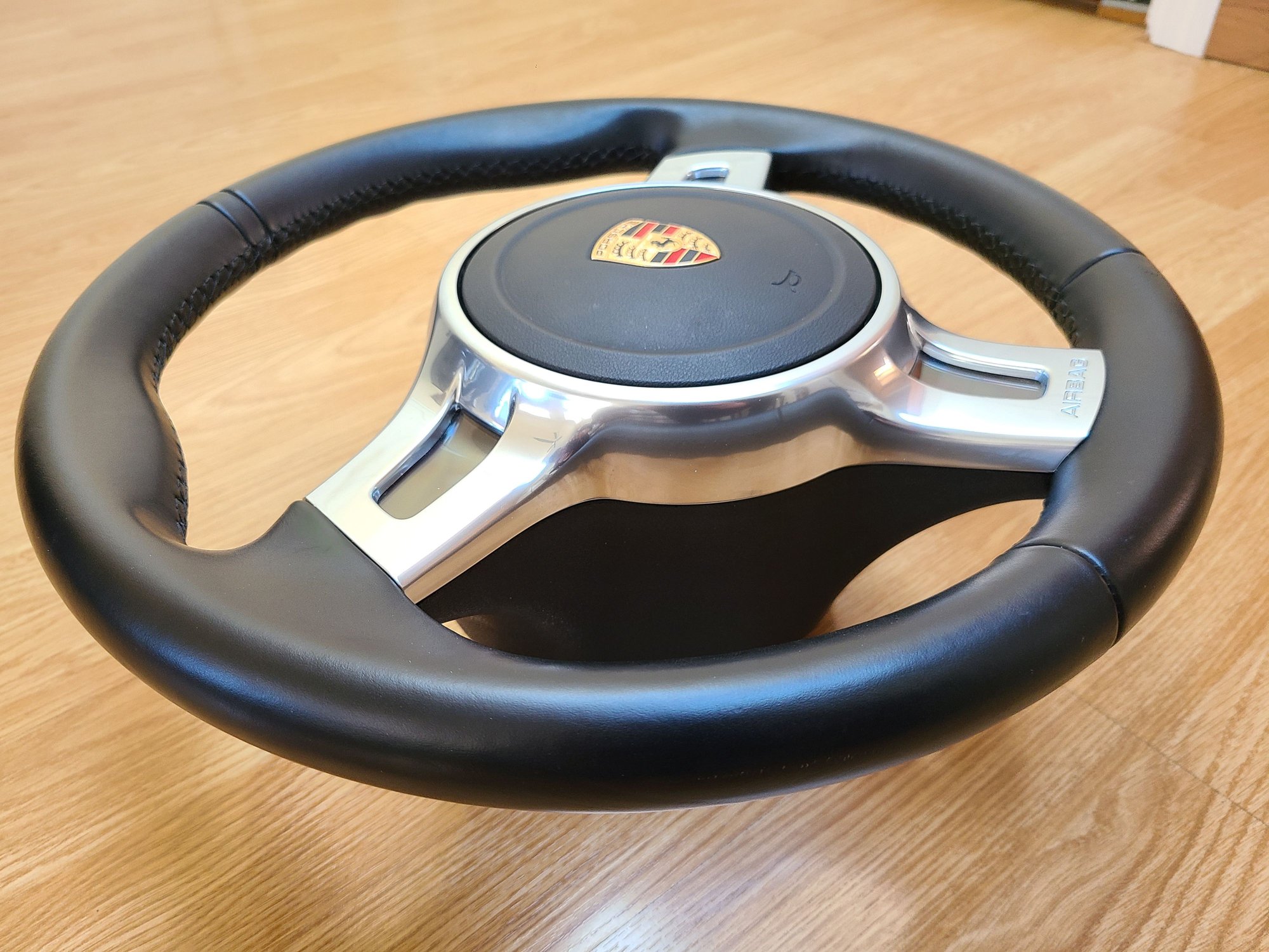 Steering/Suspension - OEM Porsche Sport Design steering wheel 981/991, manual + non-multifunction w/ airbag - Used - 2013 to 2016 Porsche 911 - 2013 to 2016 Porsche Cayman - San Jose, CA 95129, United States