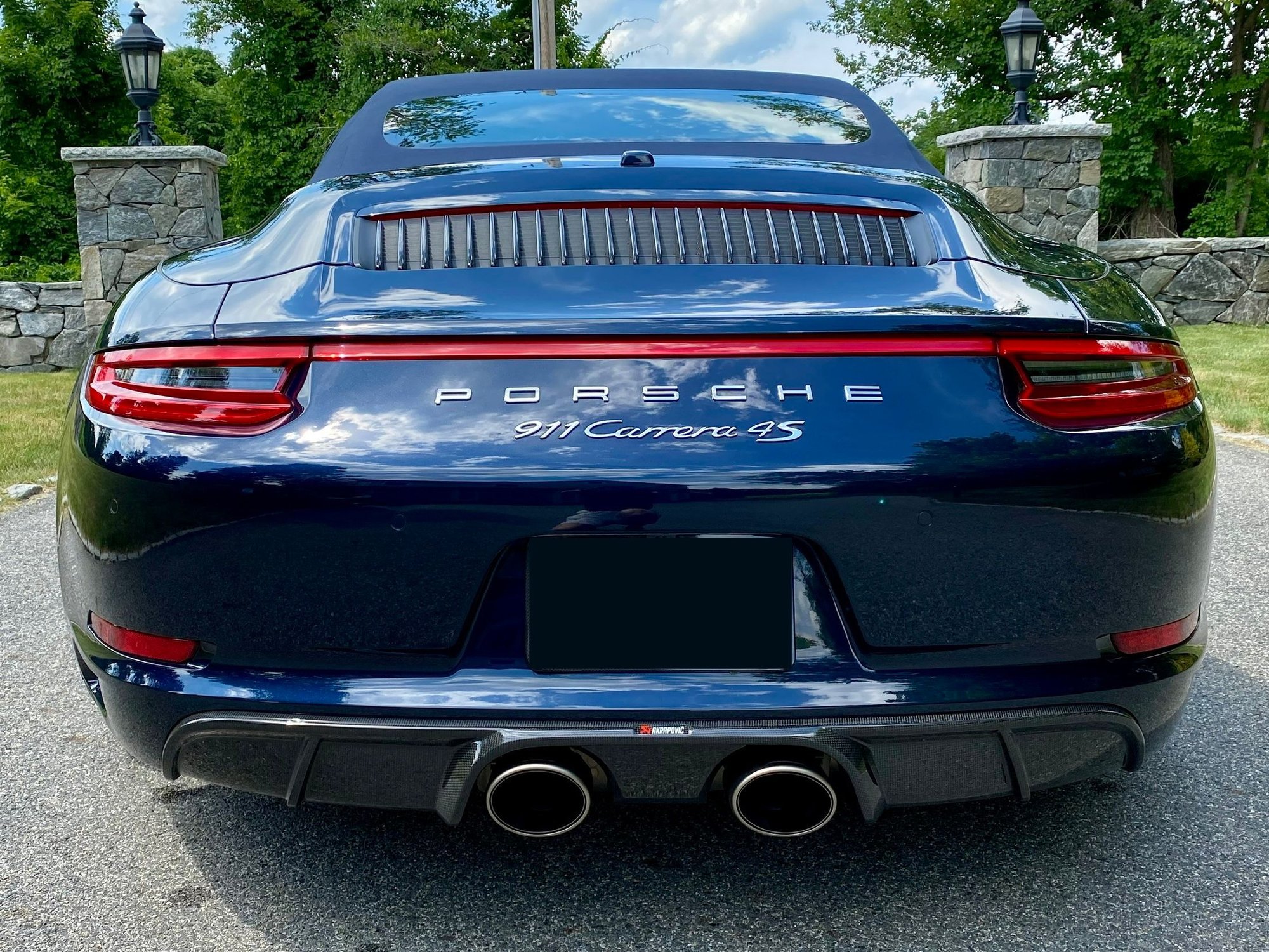 2017 Porsche 911 - 2017 Carrera 4S Cabriolet - Night Blue/Saddle Brown Full Leather - Used - VIN WP0CB2A97HS155807 - 19,650 Miles - 6 cyl - AWD - Automatic - Convertible - Blue - Sudbury, MA 01776, United States