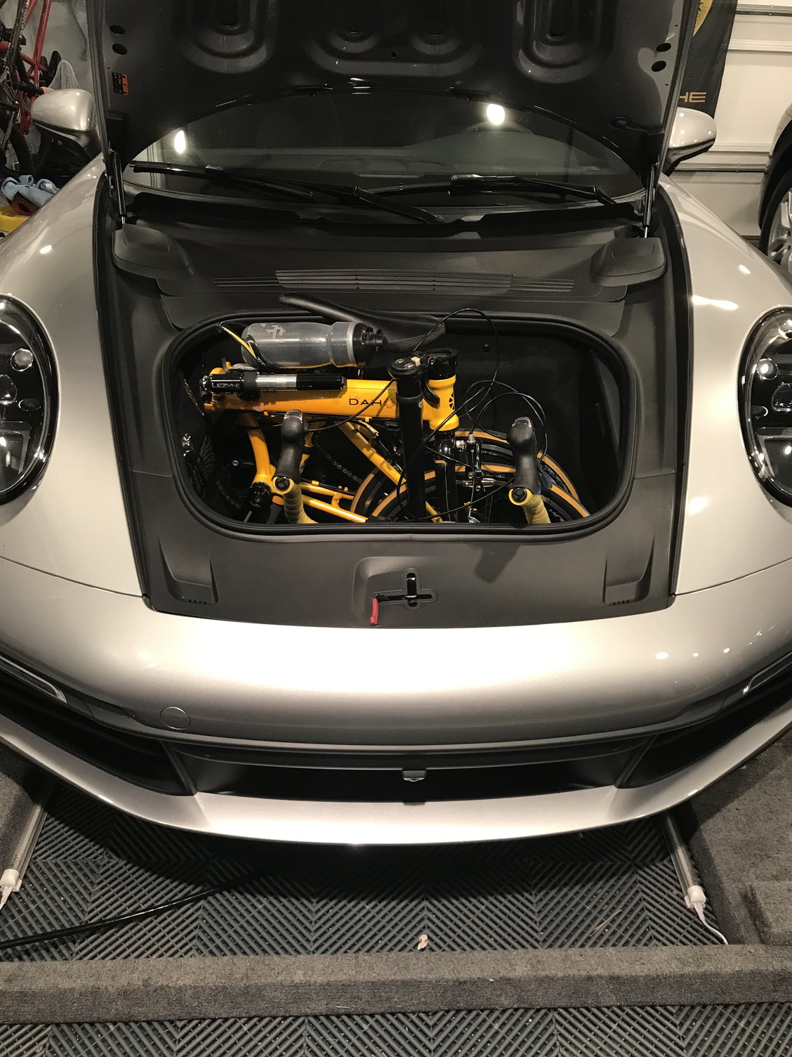 Any foldable bike that fits in the Frunk Rennlist Porsche