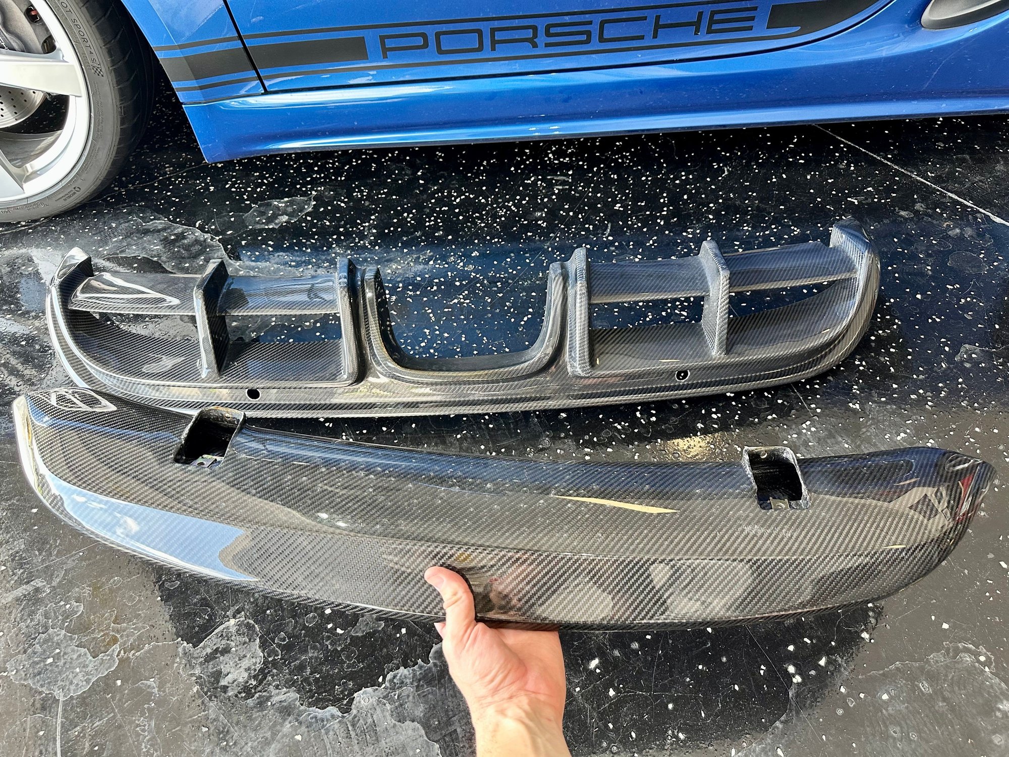 Exterior Body Parts - FS: TWL Carbon Fiber Diffuser and duck bill, GMG Rollcage, BBS CH-R Wheels & tires - Used - 2013 to 2022 Porsche 718 Boxster - 2013 to 2022 Porsche 718 Cayman - Orlando, FL 34787, United States