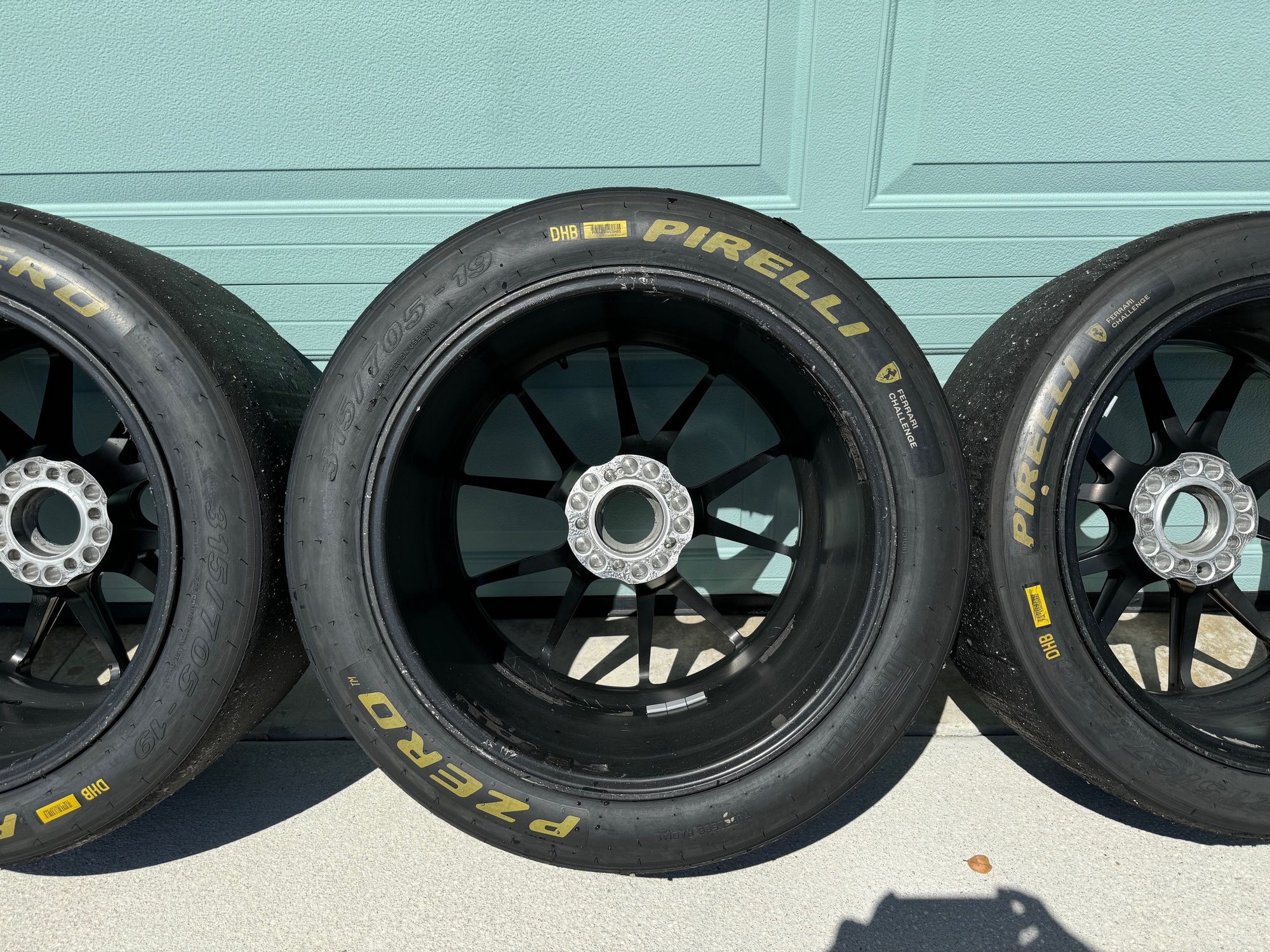 Wheels and Tires/Axles - Set of four Satin Black Forgeline GS1R wheels shod w/ used Pirelli PZero slicks - Used - -1 to 2026  All Models - Port Orange, FL 32127, United States