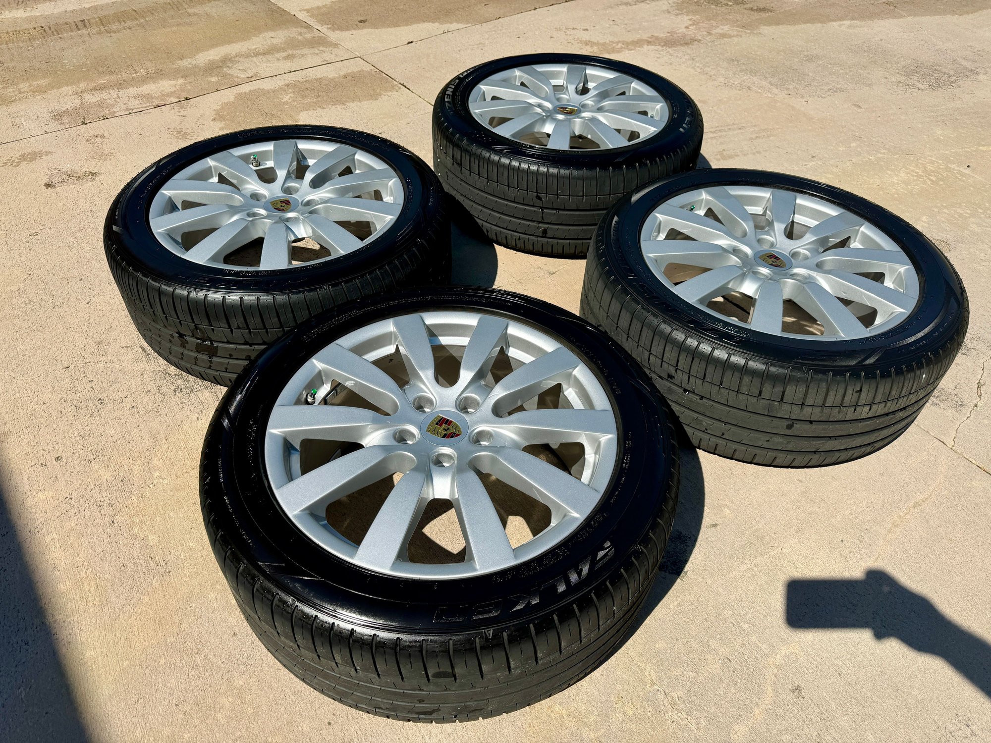 Wheels and Tires/Axles - Authentic Porsche Cayenne Wheels 9"x20" ET57 for 958.1 or .2 w/ Falken Tires & TPMS - Used - Gainesville, GA 30506, United States