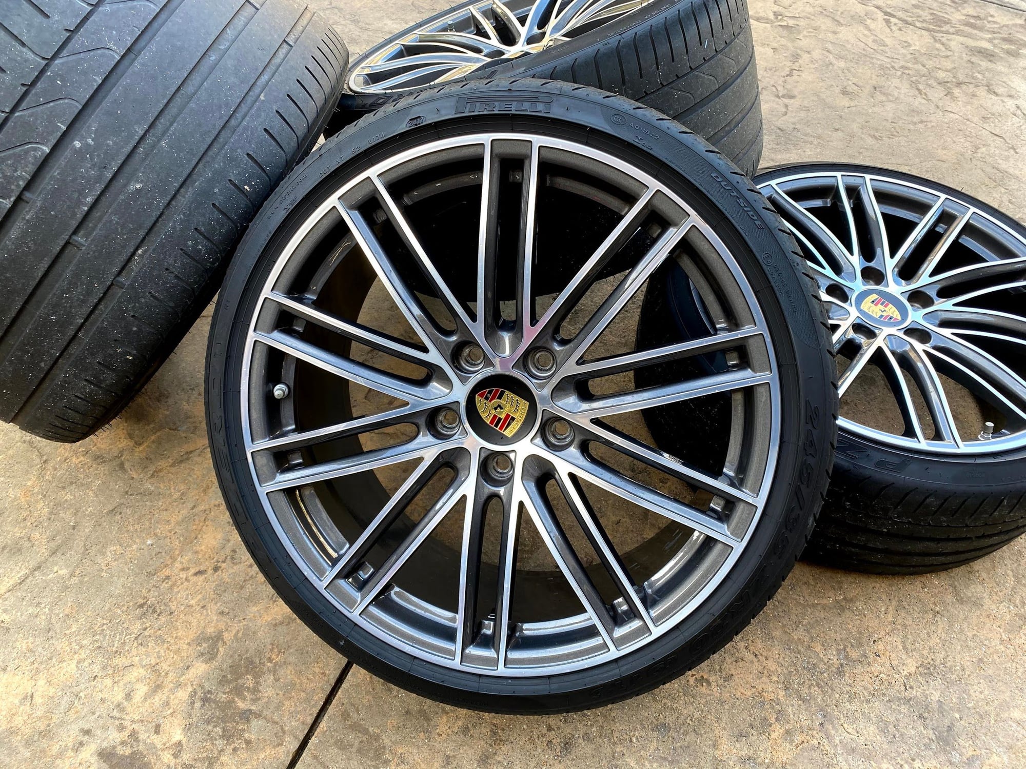 Wheels and Tires/Axles - Porsche OEM 20-inch "Turbo IV" FORGED aluminum-alloy wheels - Used - 2012 to 2019 Porsche 911 - Thousand Oaks, CA 91360, United States