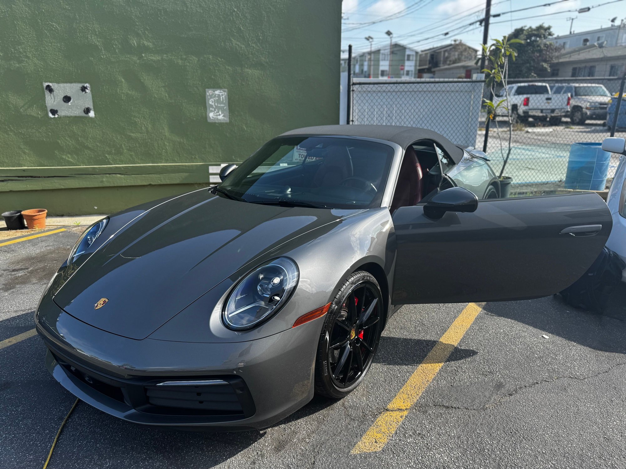 2021 Porsche 911 - 2021 992 Carrera S Cab -- 1 owner, 12k miles, Bordeaux Red interior -- NEW PRICE - Used - VIN WP0CB2A96MS248537 - 12,843 Miles - 6 cyl - 2WD - Automatic - Convertible - Gray - Hawthorne, CA 90250, United States