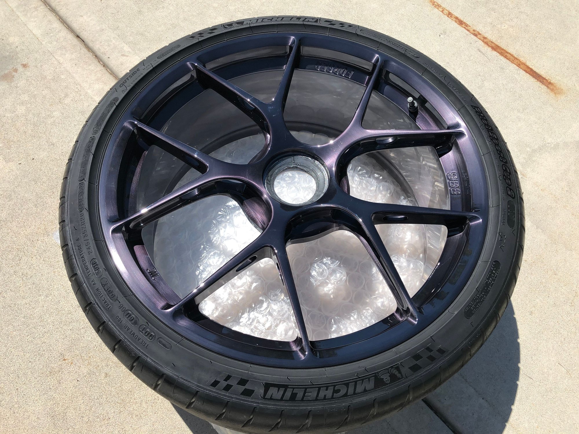 Wheels and Tires/Axles - Porsche BBS FI-R Wheels 20x9 ET52 & 20x12 ET44 Center Lock Custom Brushed Finish - Used - 2013 to 2019 Porsche 911 - Lees Summit, MO 64064, United States
