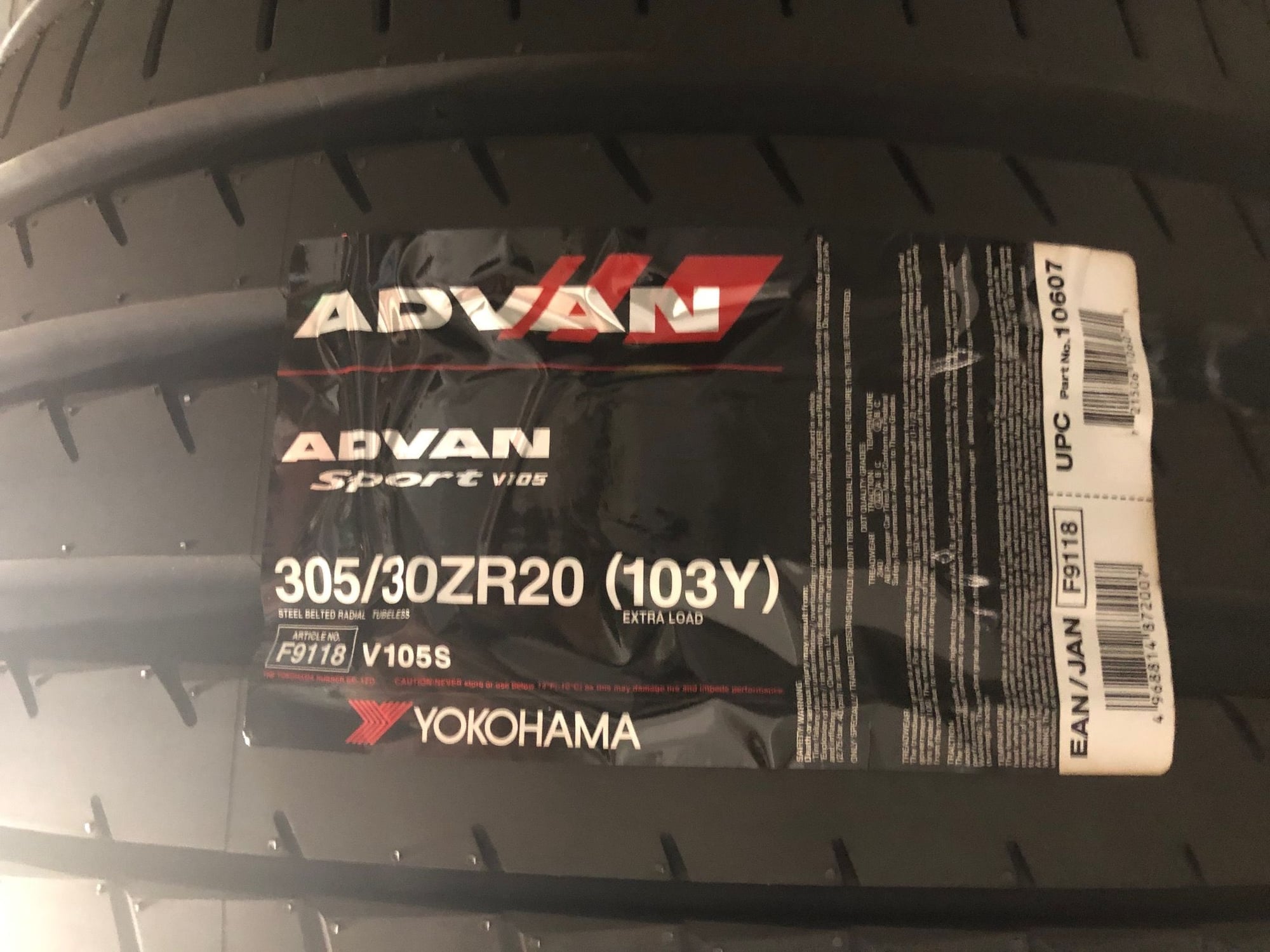 FS: New Yokohama Advan Sport V105 - 265/35ZR20 and 305/30ZR20