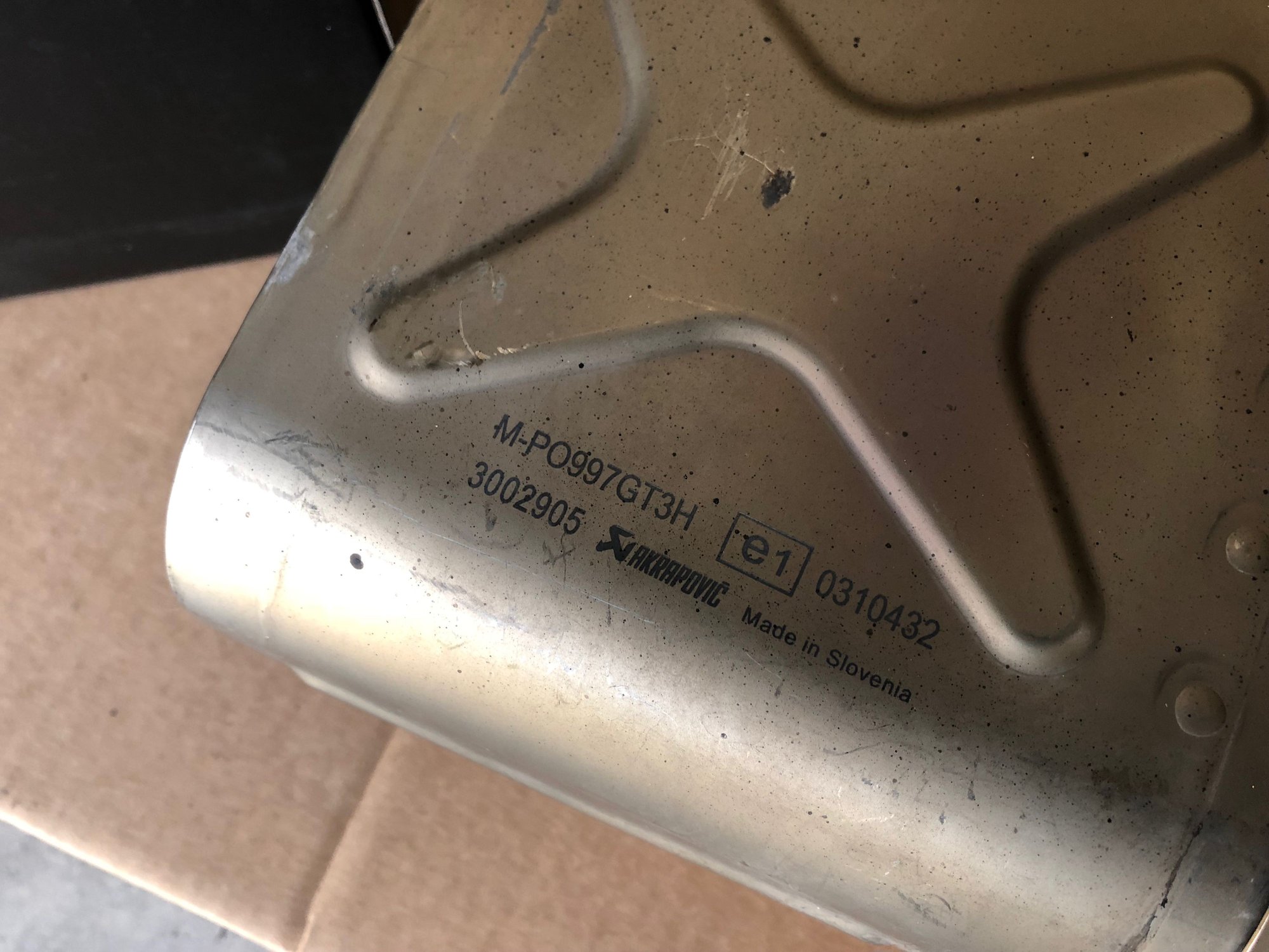 Engine - Exhaust - 997/991.1 Akrapovic GT3 Muffler and Tips - Used - 2010 to 2017 Porsche GT3 - Monrovia, CA 91016, United States