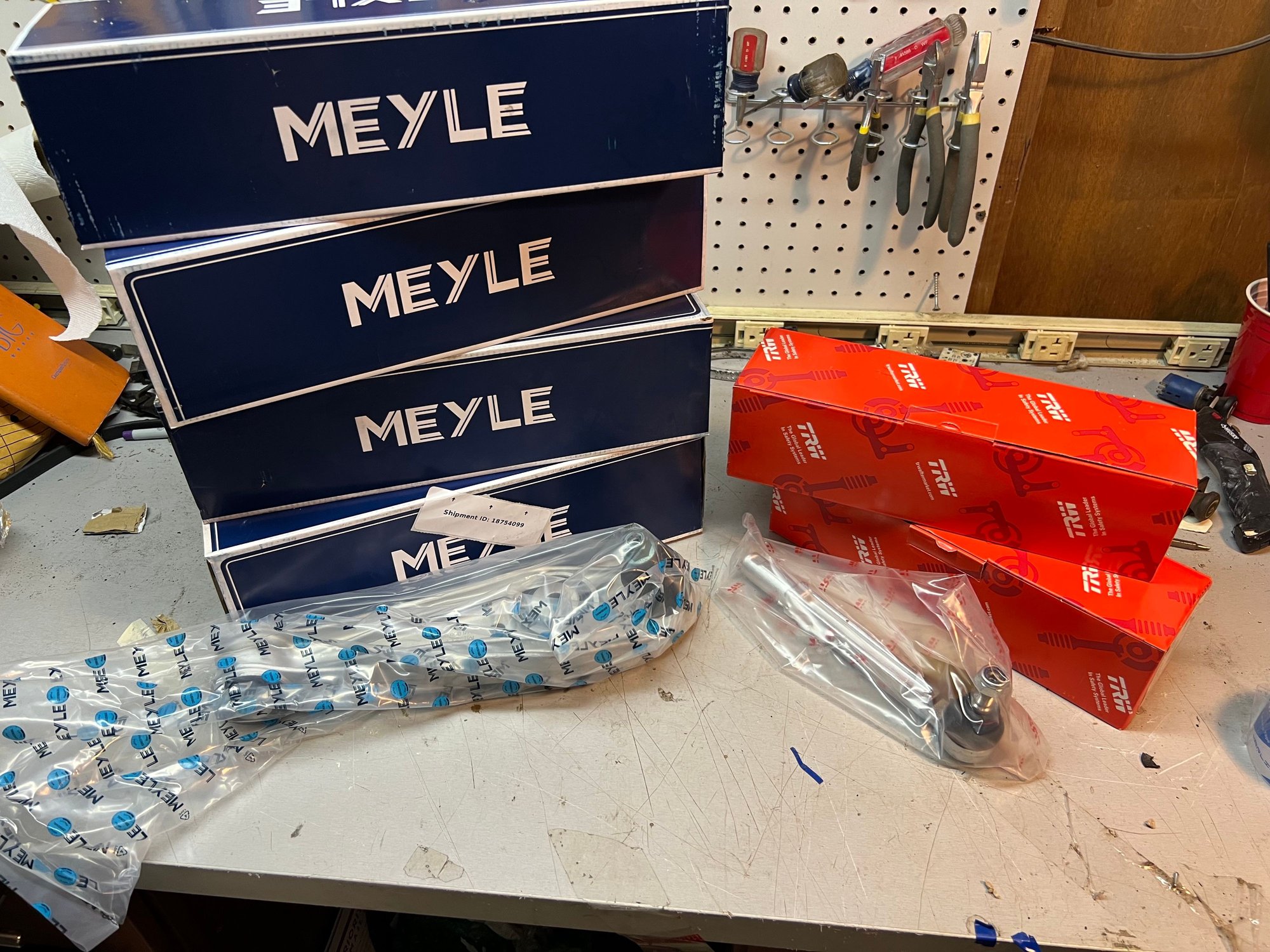 Steering/Suspension - 4 New Meyle 996 997 986 911 Boxster Coffin Control Arms 2 TRW Front Tie Rod Ends - New - 0  All Models - Jenkintown, PA 19046, United States