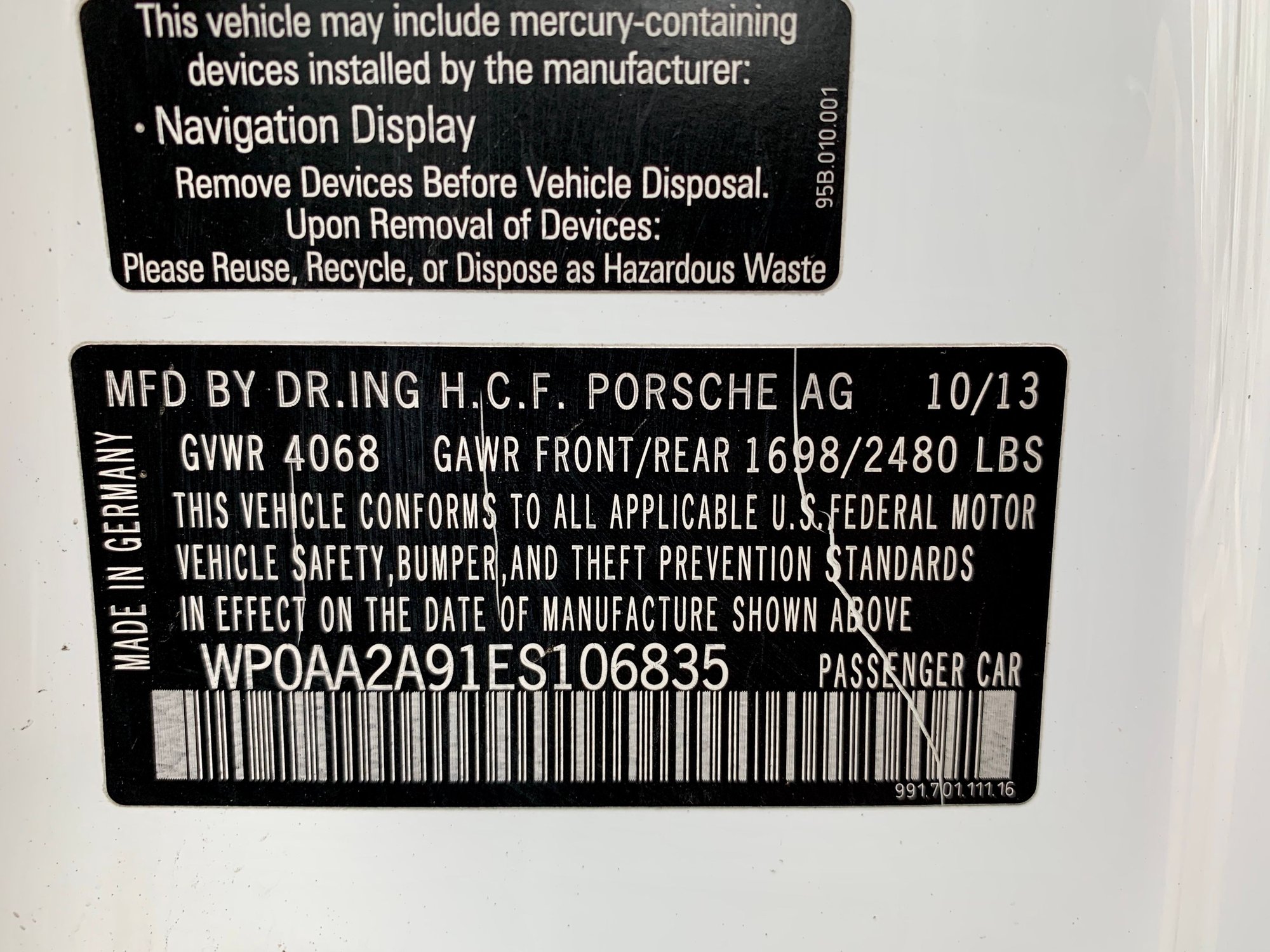 2014 Porsche 911 - Manual 2014 991 Carrera 4 Coupe w/ tasteful enhancements by Champion Porsche & CPO! - Used - VIN WP0AA2A91ES106835 - 37,396 Miles - 6 cyl - 2WD - Manual - Coupe - White - Basking Ridge, NJ 07920, United States