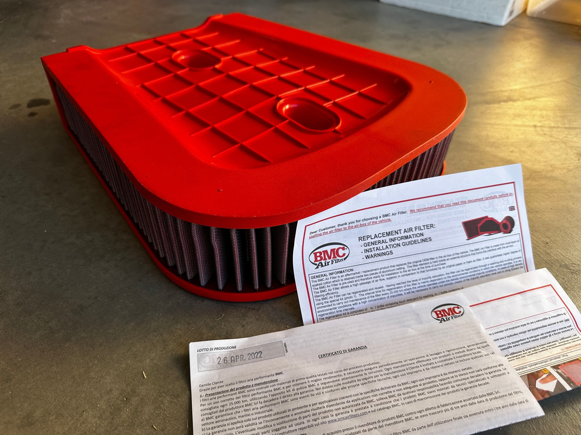 Engine - Intake/Fuel - BMC High Performance Air Filter for 18-22 Cayenne - Used - 2018 to 2022 Porsche Cayenne - Pismo Beach, CA 93449, United States