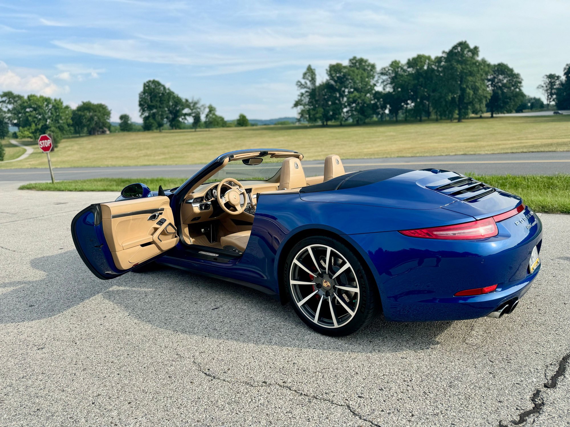 2013 Porsche 911 - 911 C4S Cabriolet Gorgeous High Spec  (Sports Chrono, PSE, Burmester, PAS, Prem Plus) - Used - VIN WP0CB2A90DS155464 - 45,000 Miles - 4WD - Automatic - Convertible - Blue - Villanova, PA 19085, United States