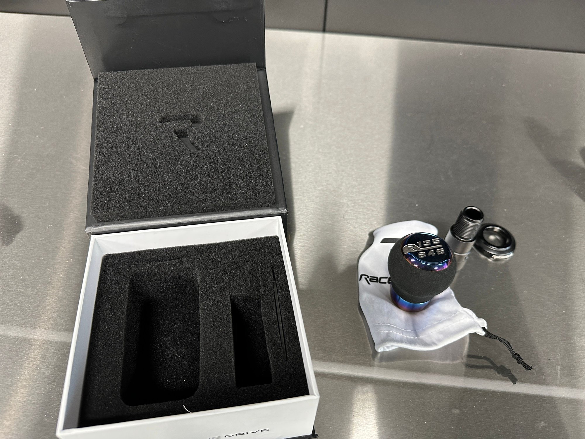 Interior/Upholstery - Raceseng Stratose Titanium Shift knob / collar / shift knob adapter - Used - 2014 to 2023 Porsche Cayman GT4 - 2019 to 2023 Porsche 718 Spyder - Cedar Rapids, IA 52404, United States