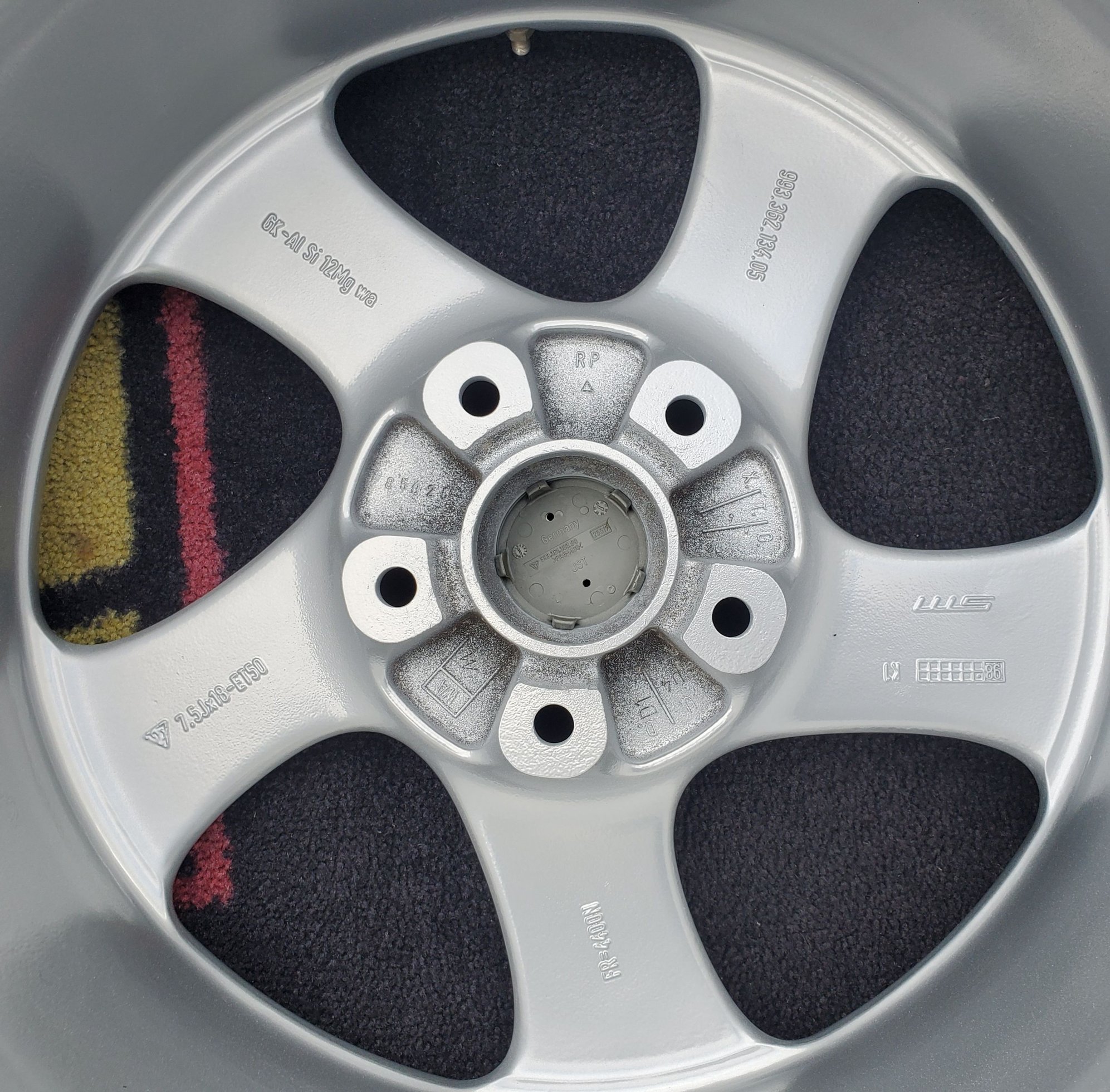 Wheels and Tires/Axles - Just restored! Porsche 993 Turbo Twist Hollow Spoke Wheels 7.5x18 10x18 Narrow Body - Used - 1995 to 2005 Porsche 911 - Los Angeles, CA 90032, United States