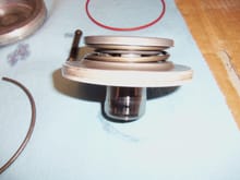 Side view of piston assembly.