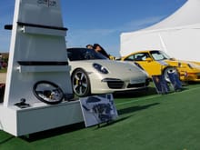 991 50th Anniversary in Geyser Grey displayed next to a 1996 - 993 RS 