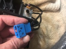 Blue connections for solenoids. 