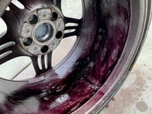 Car wash damaged rim