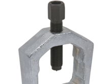I have used this tool several times to do that job. Be sure to leave the nut on the threads at the end or it will split the end of the bolt. Use a hammer only if you are sure it will come off and you will not reuse the upper control arm. 